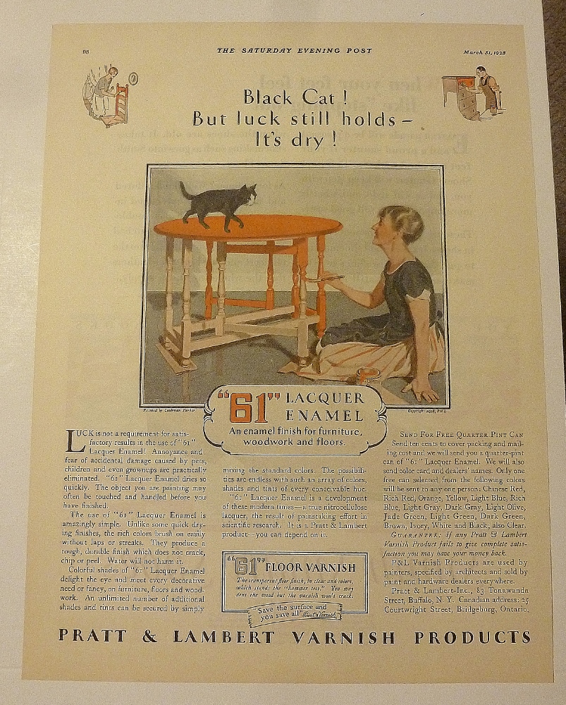 1928 61 Lacquer Enamel With Woman Painting