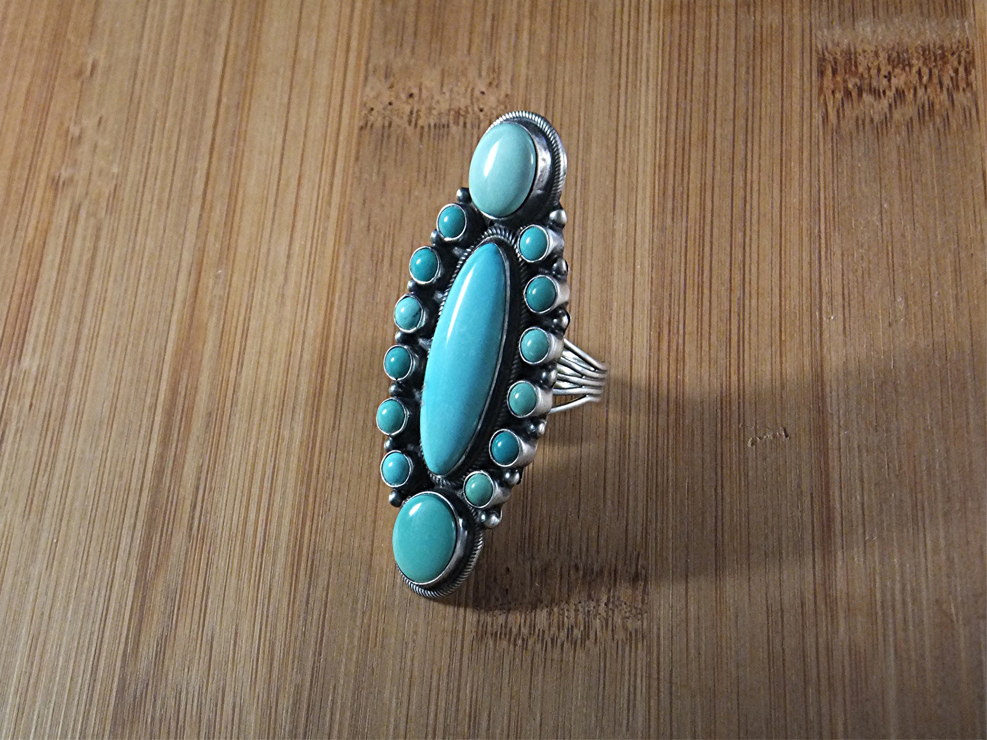 Carico Turquoise Sterling Silver Ring Geraldine James