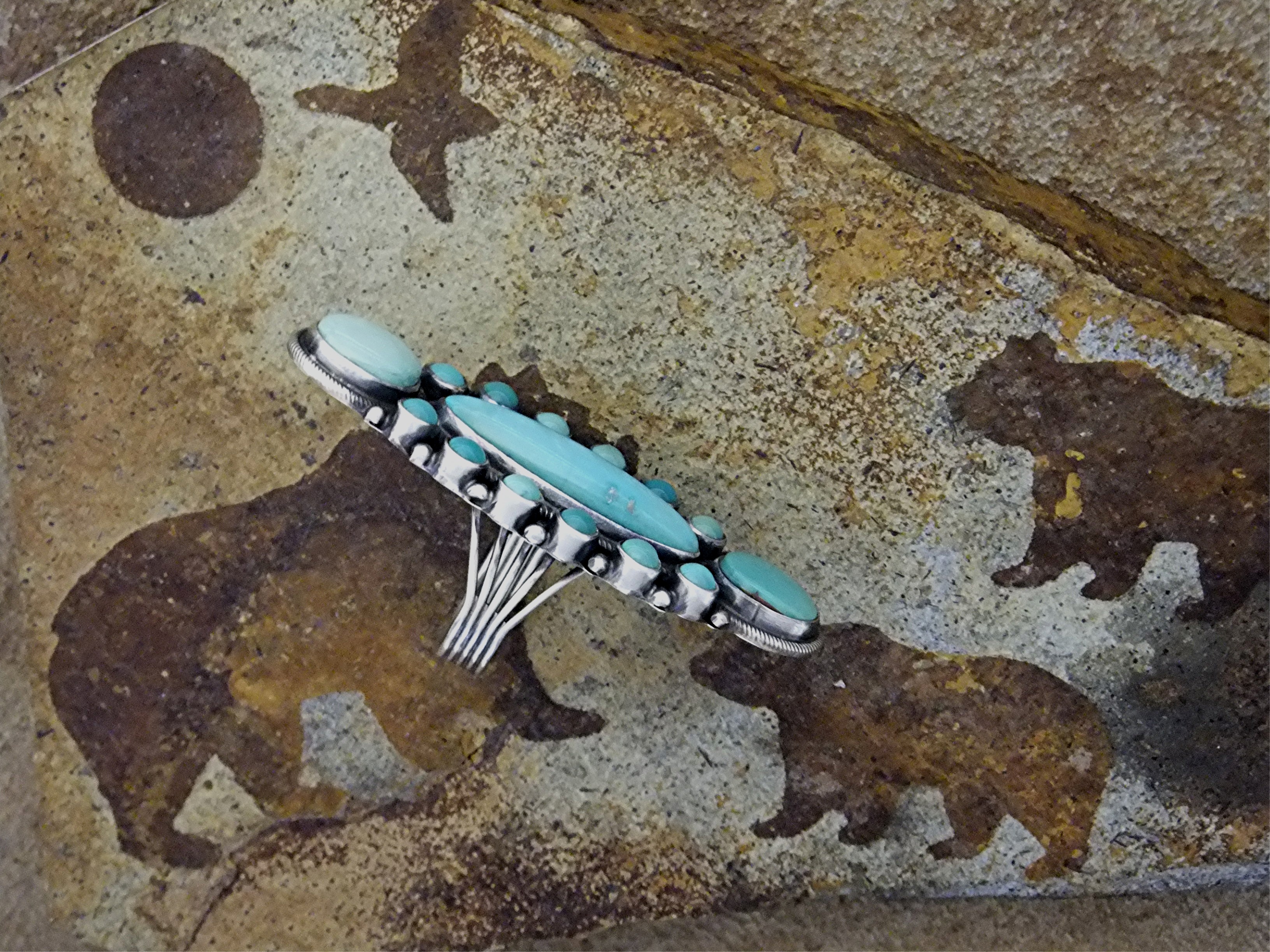 Carico Turquoise Sterling Silver Ring Geraldine James