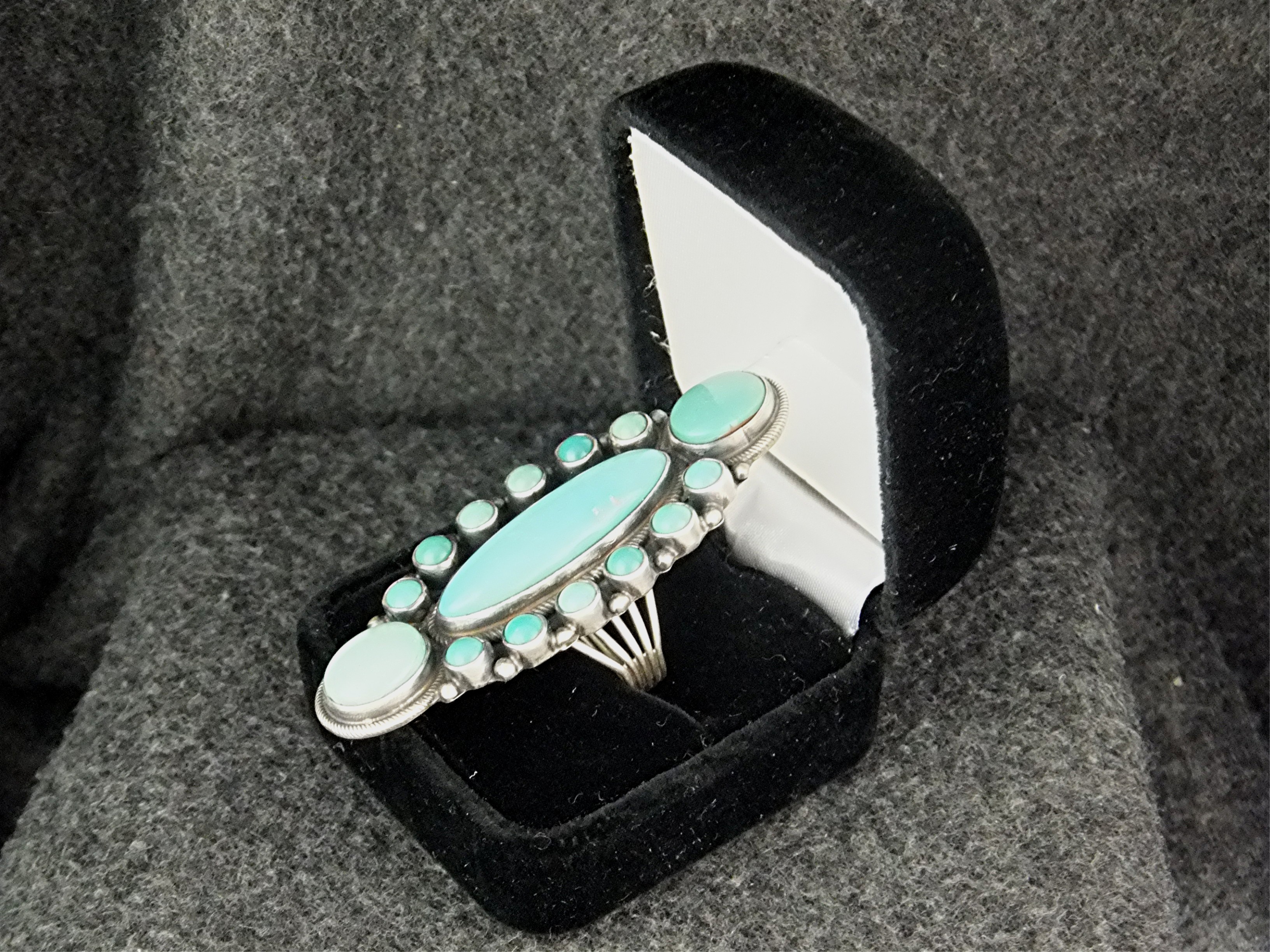 Carico Turquoise Sterling Silver Ring Geraldine James