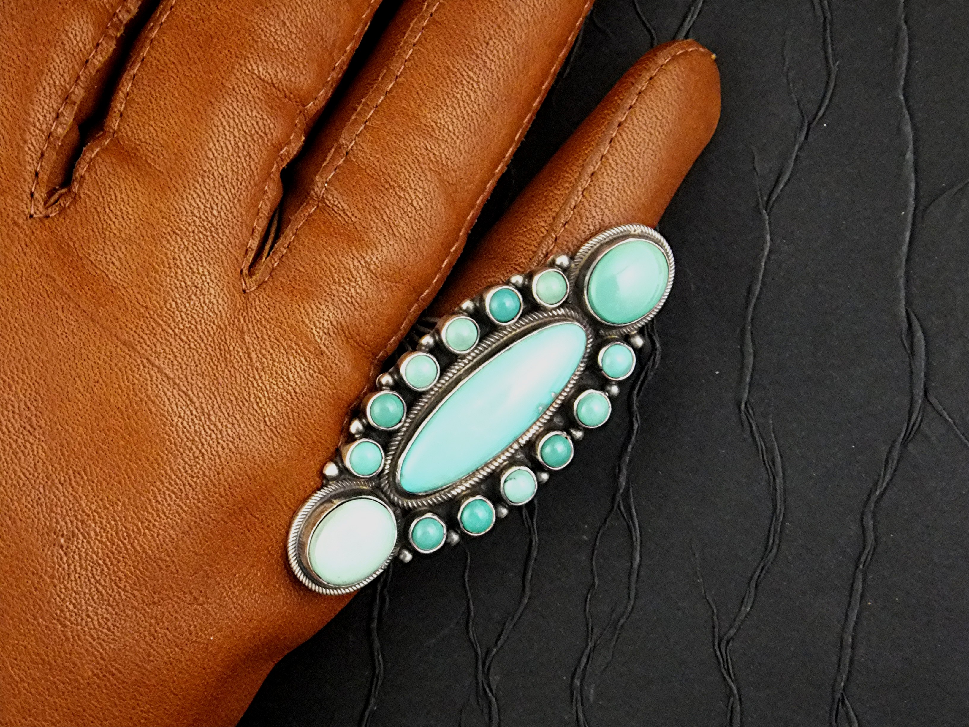 Carico Turquoise Sterling Silver Ring Geraldine James