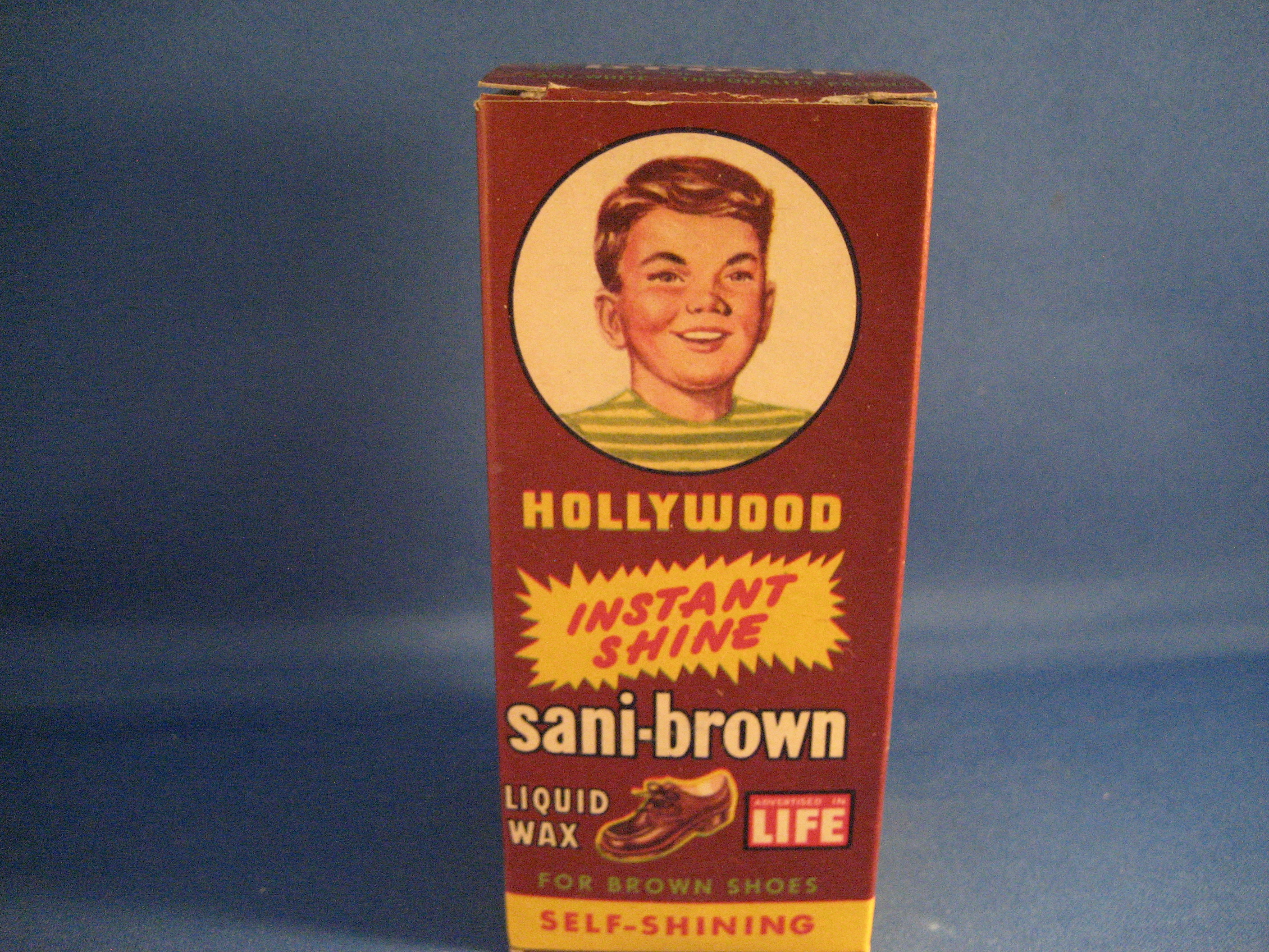 Sani-Brown Shoe Polish in Original Box