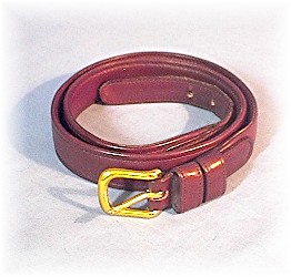 30" Ladies Dark Brown COACH Leather Belt