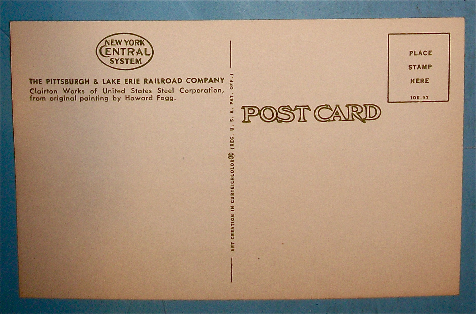 Clairton Works Postcard (Pittsburgh Railroad)