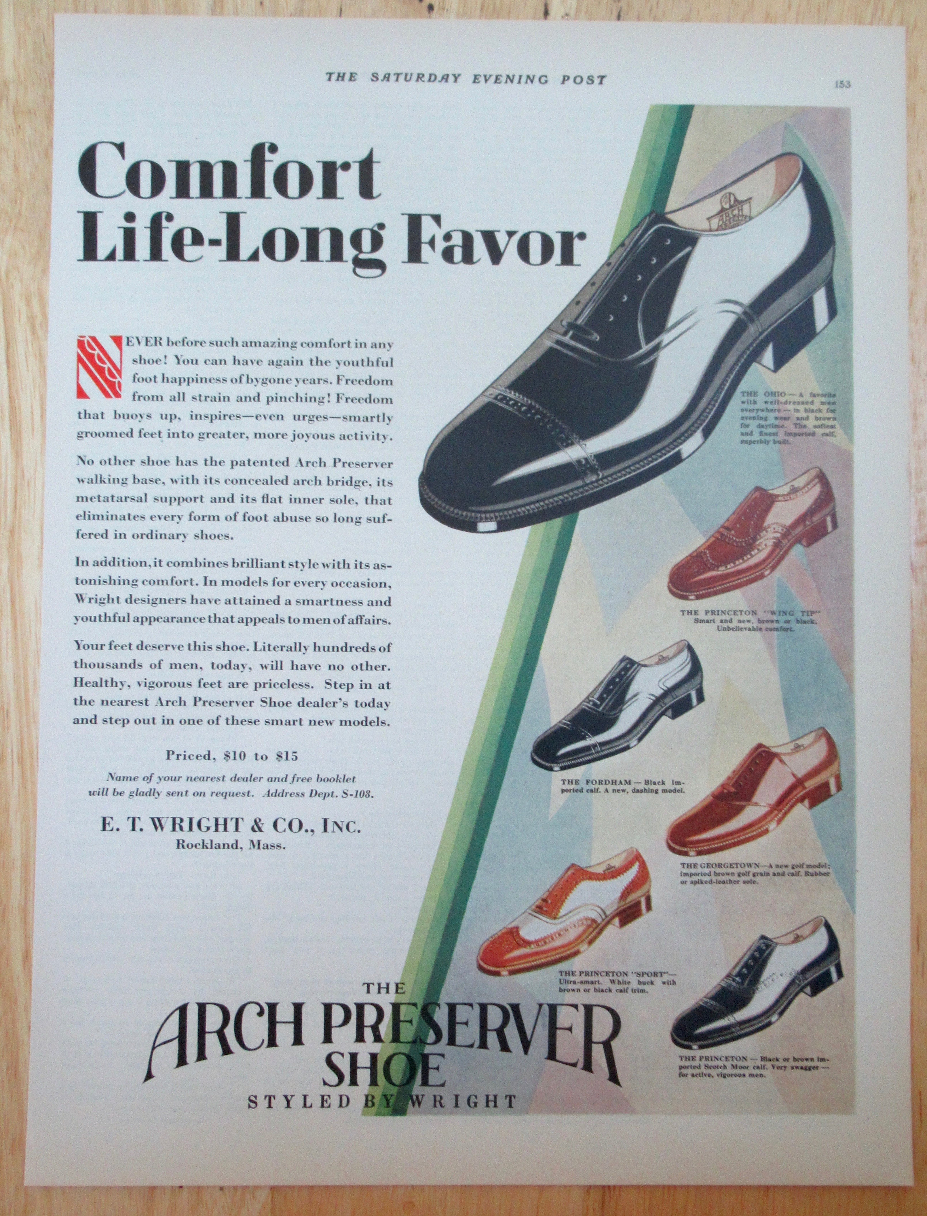 1929 Arch Preserver Shoes w/ Variety of Different Shoes