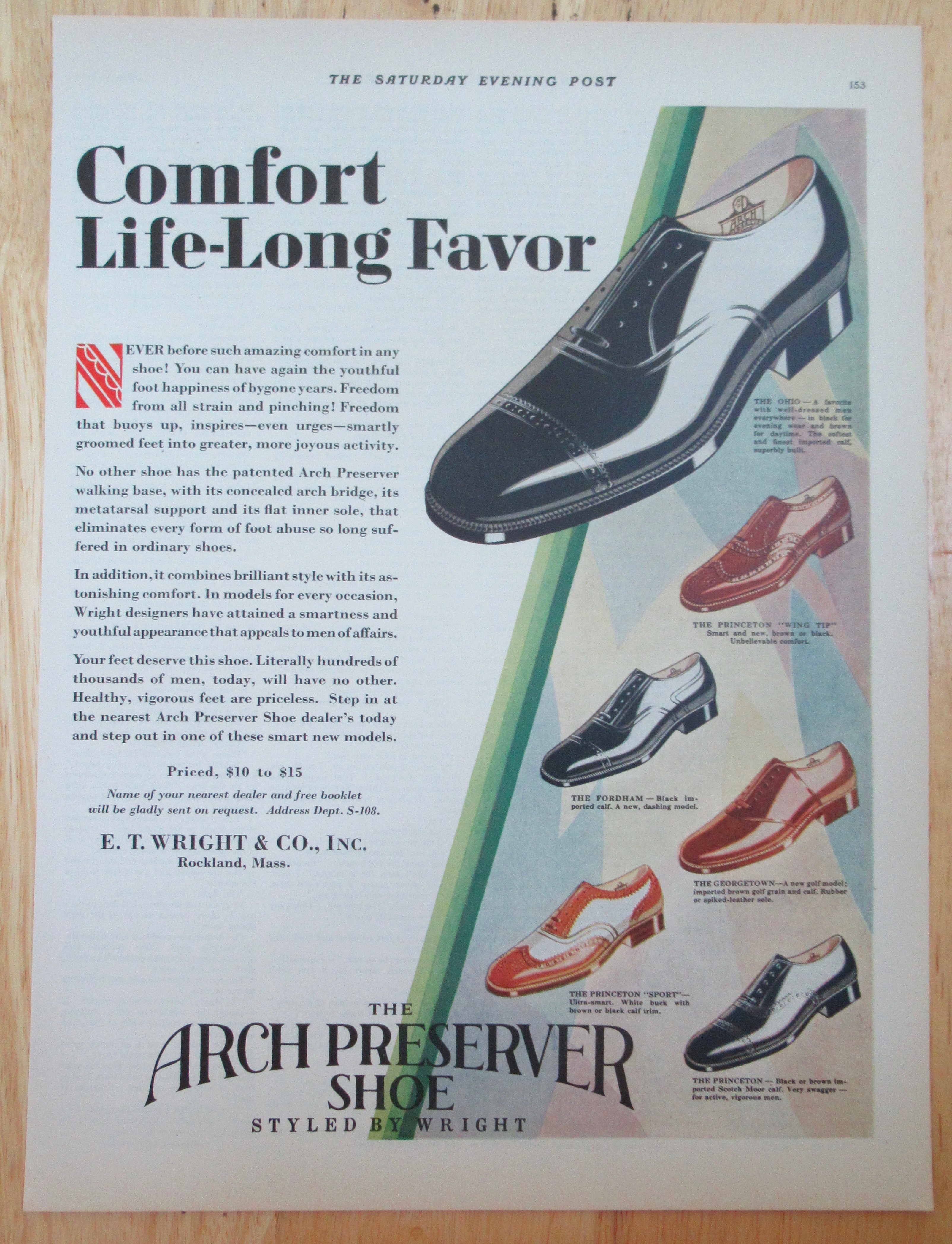 1929 Arch Preserver Shoes w/ Variety of Different Shoes