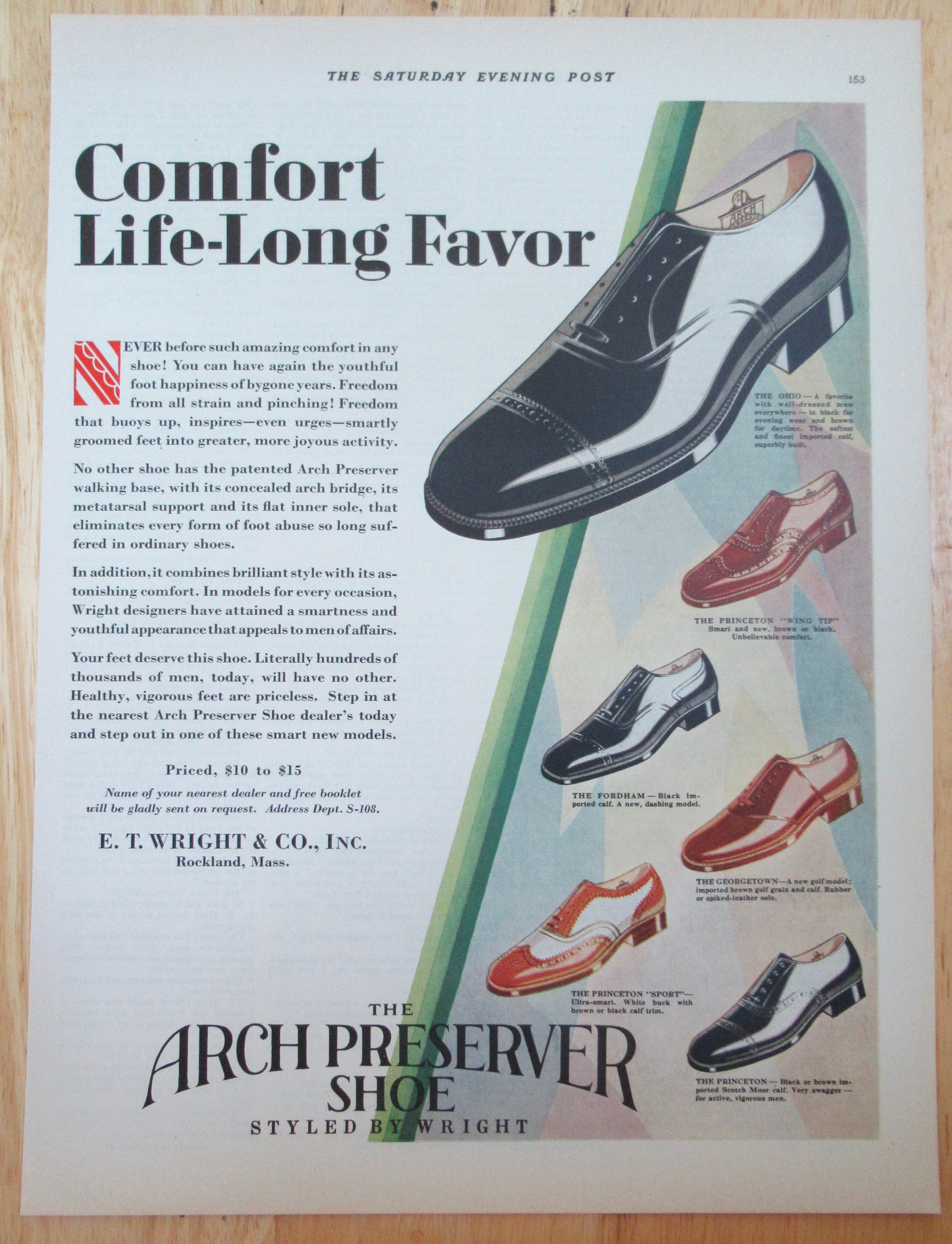 1929 Arch Preserver Shoes w/ Variety of Different Shoes