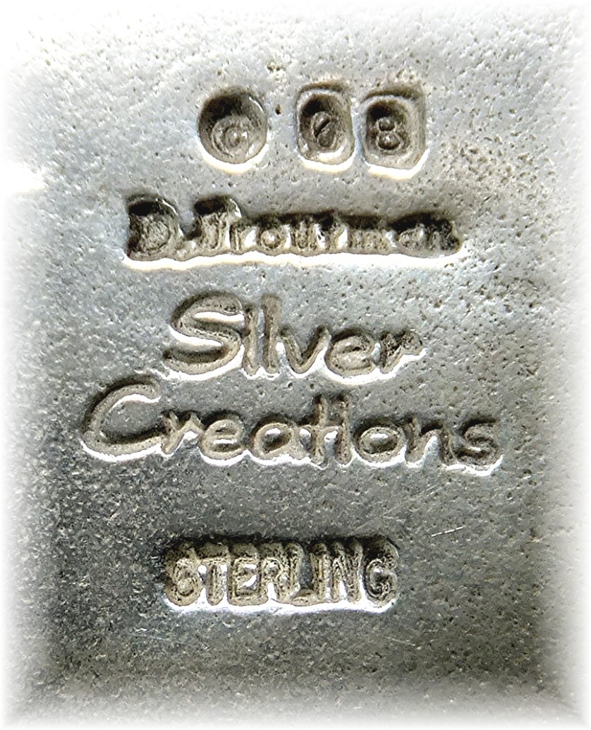 David Troutman  Sterling Silver Charoite Necklace