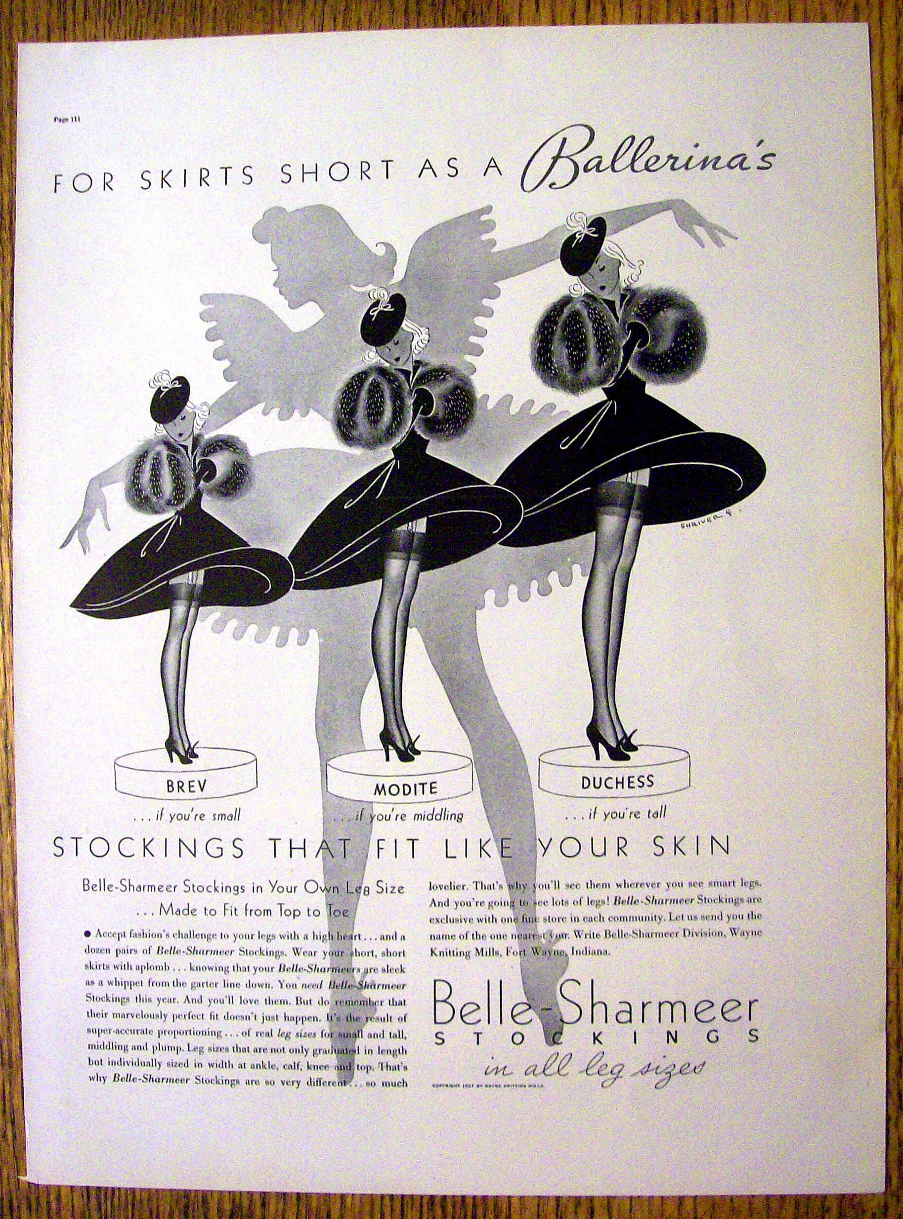1937 Belle Sharmeer Stockings