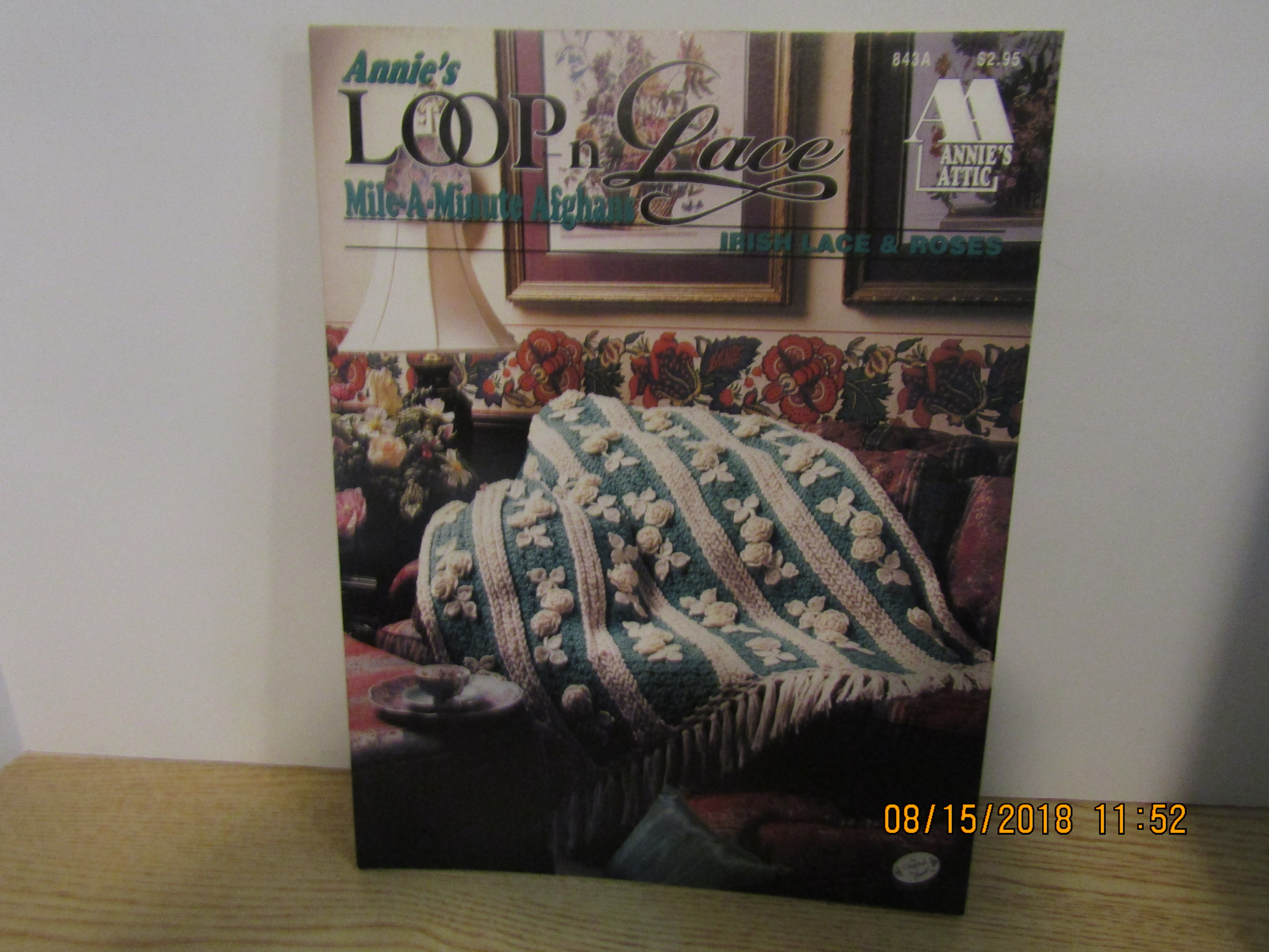 Annie's Loop-n-Lace Afghans Irish Lace & Roses #843