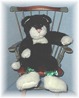 Boyds Black & White Bean Filled Kitty Kat