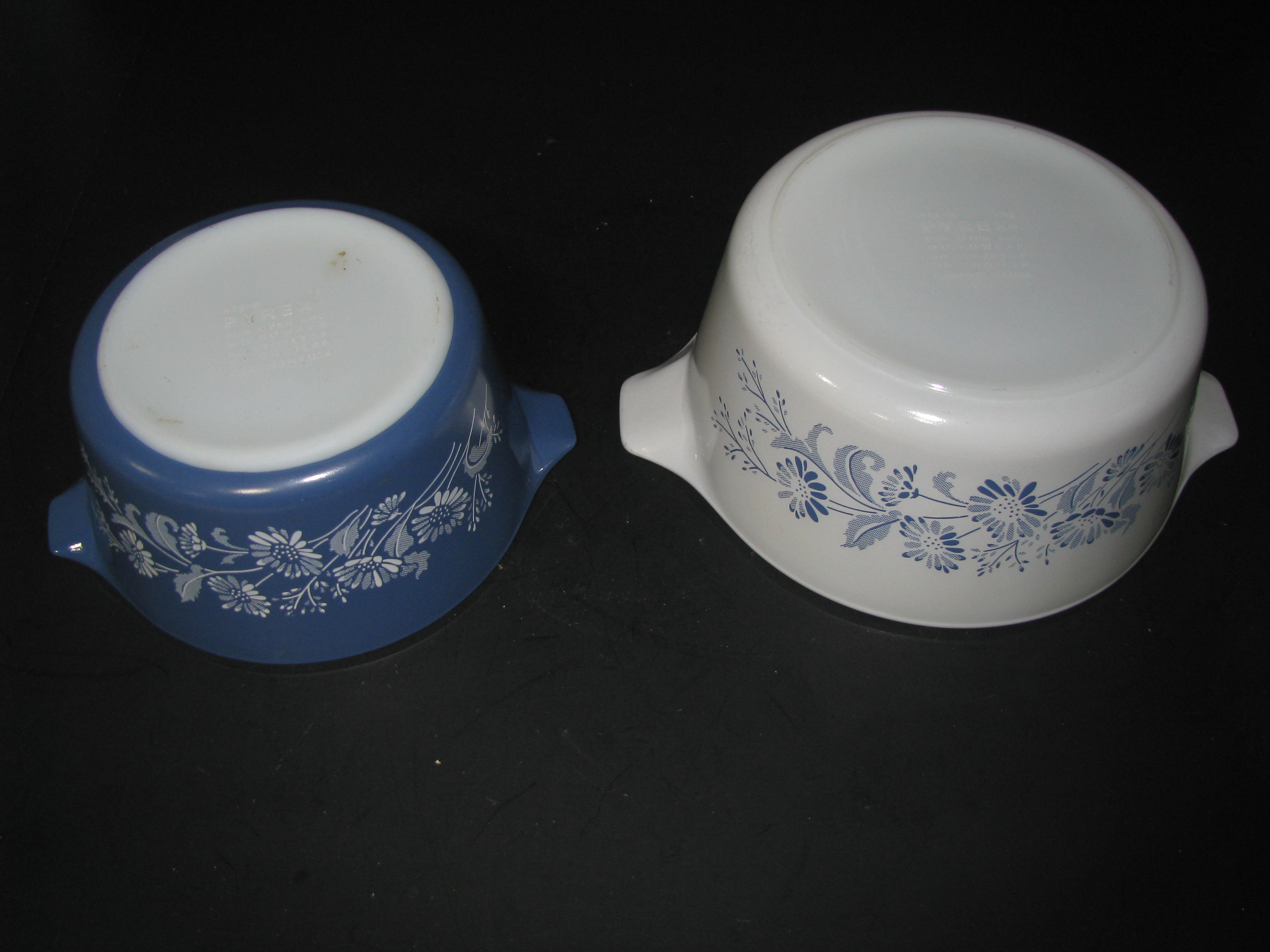 Vintage Pyrex Colonial Mist 473-B ,474-B Casserole Dish