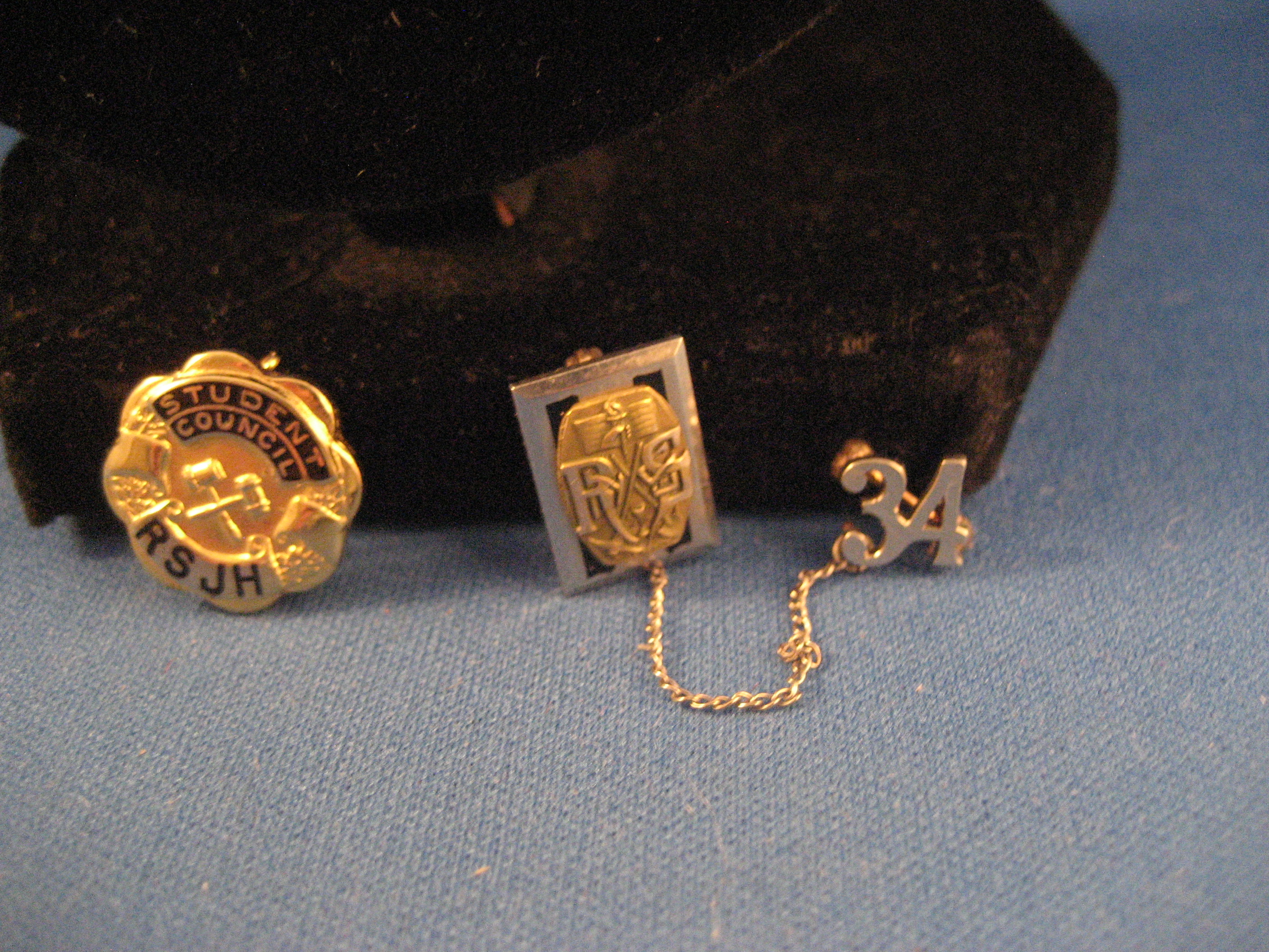 1934 Rock Springs High School Pin and Student Council Pins