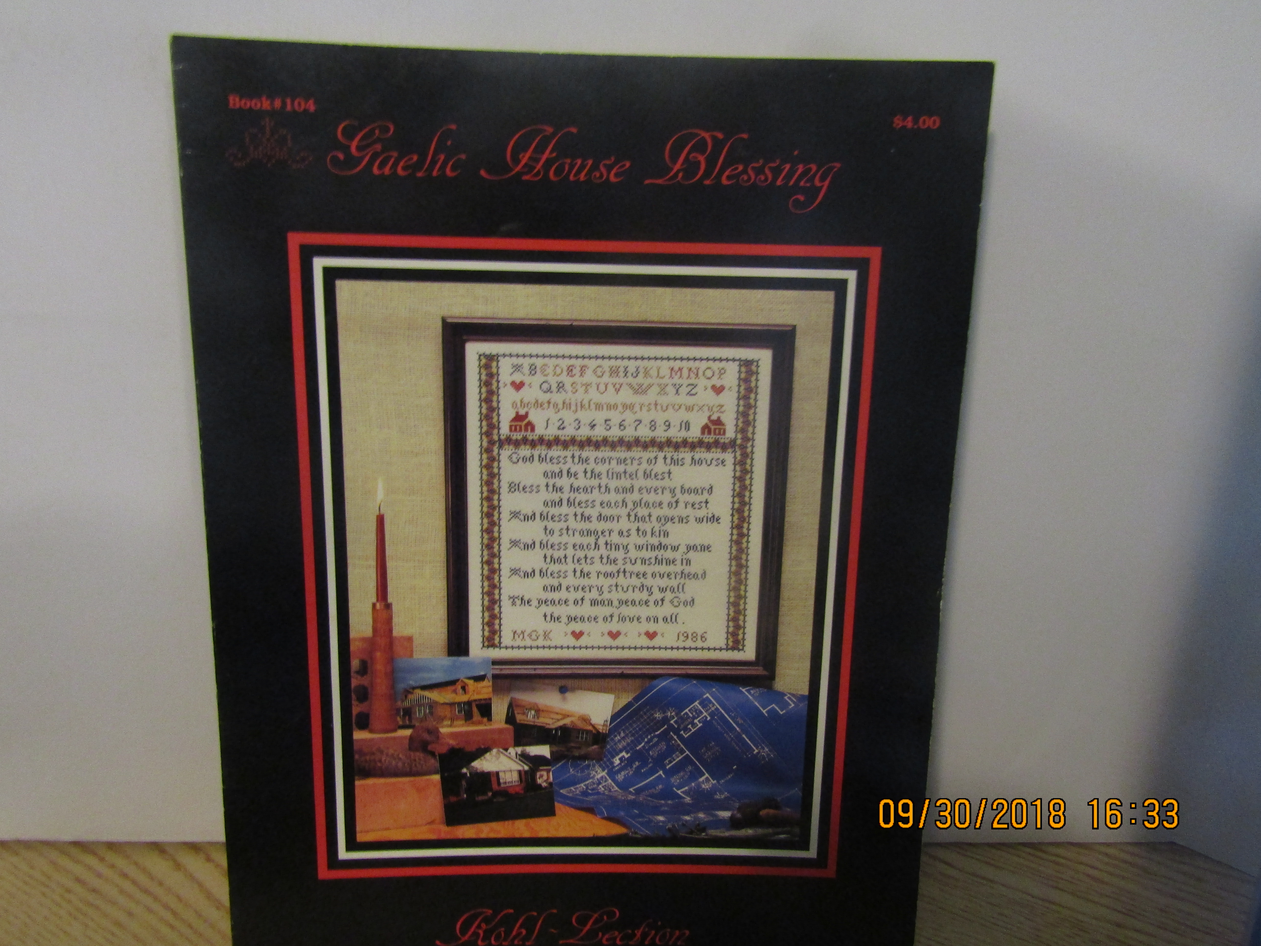 Kohl-Lection Cross Stitch Gaelic House Blessing #104