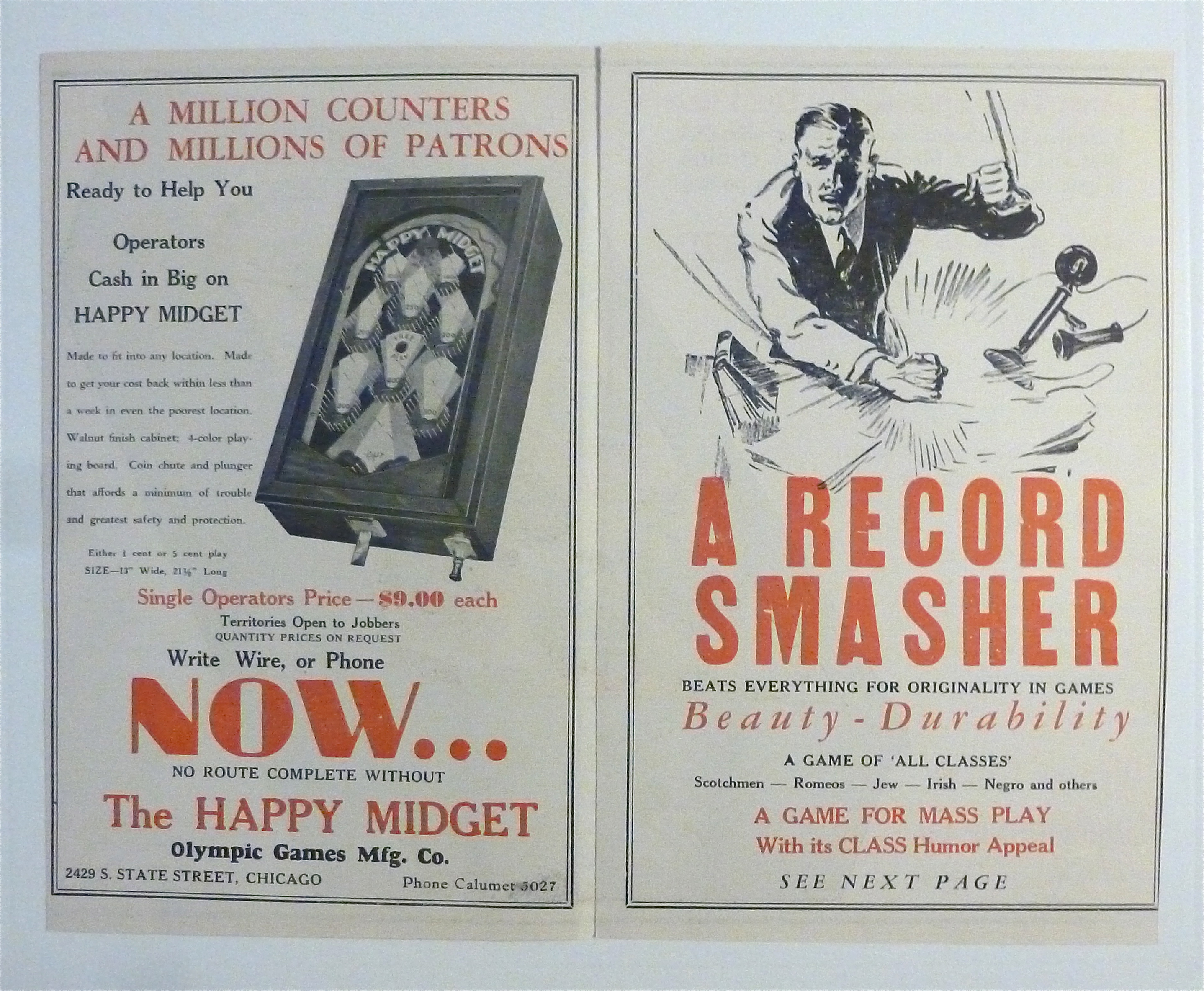 1932 Olympic Games Manufacturing with Happy Gang Game