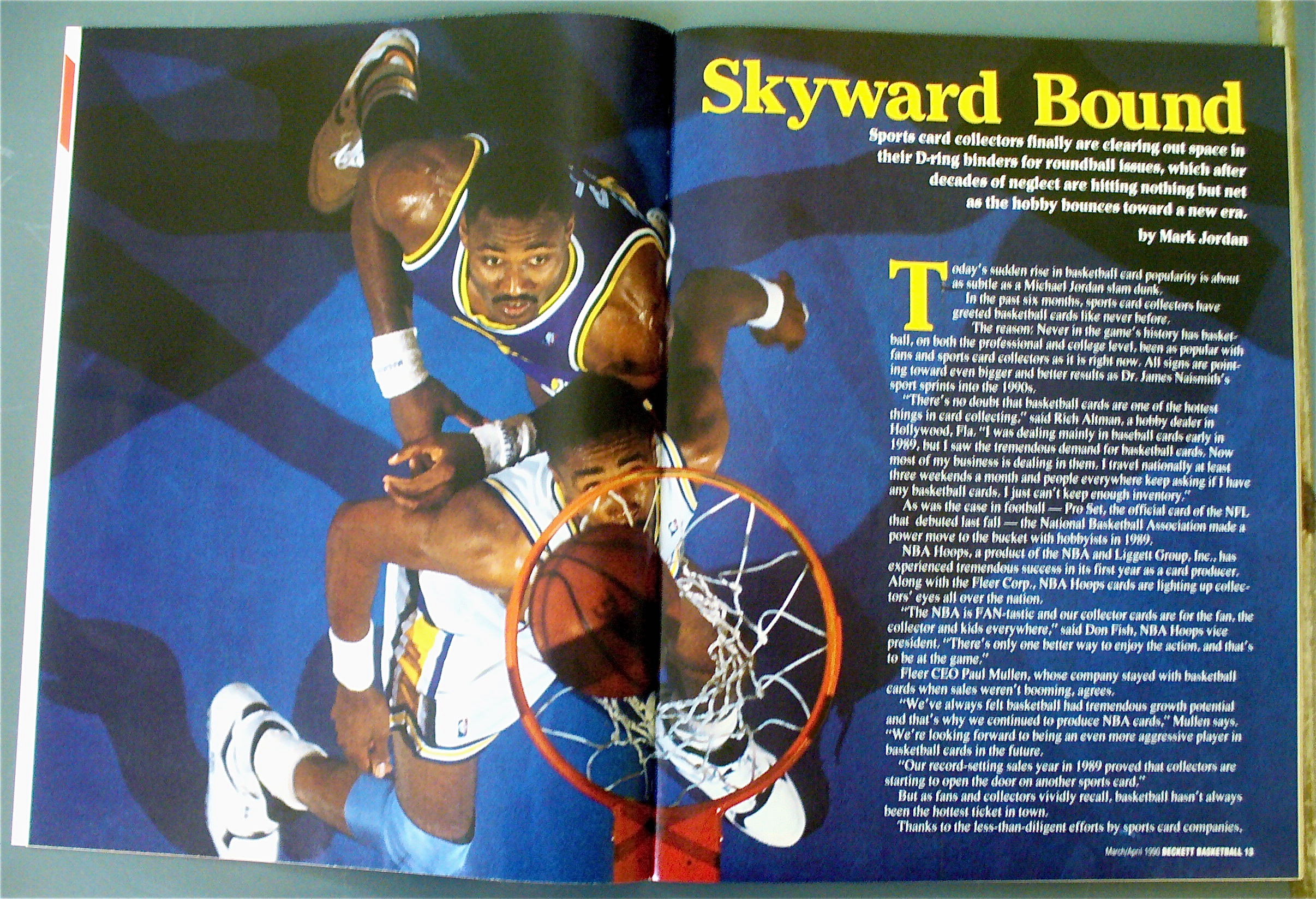 Beckett Basketball Card Magazine March 1990 Jordan