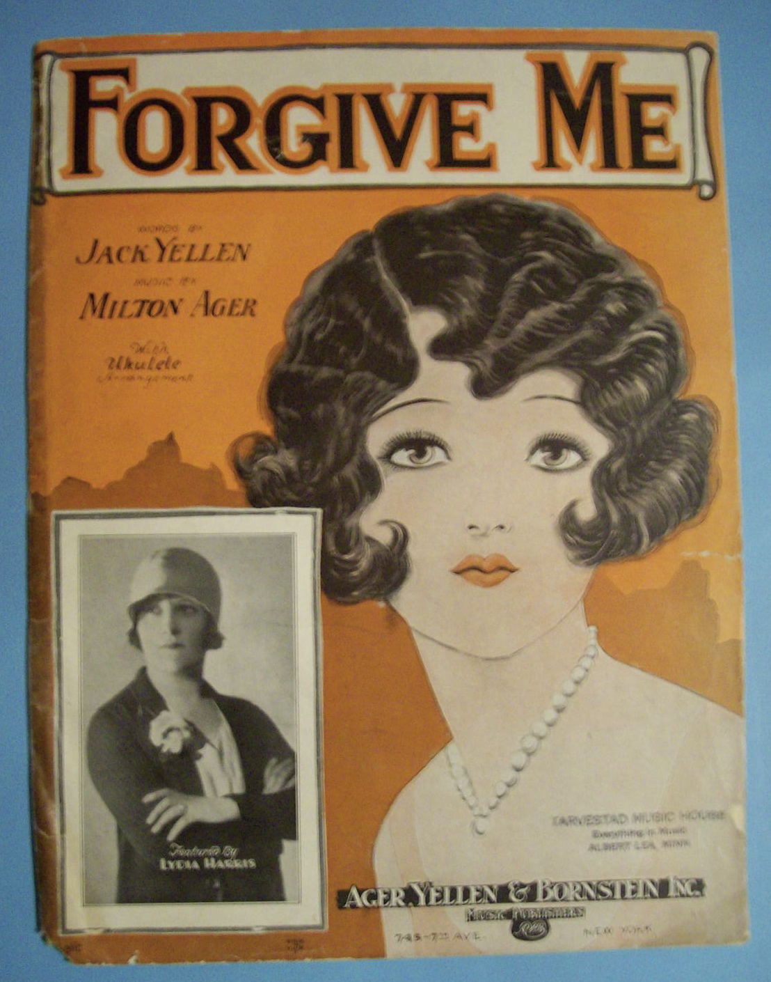 Sheet Music For 1927 Forgive Me