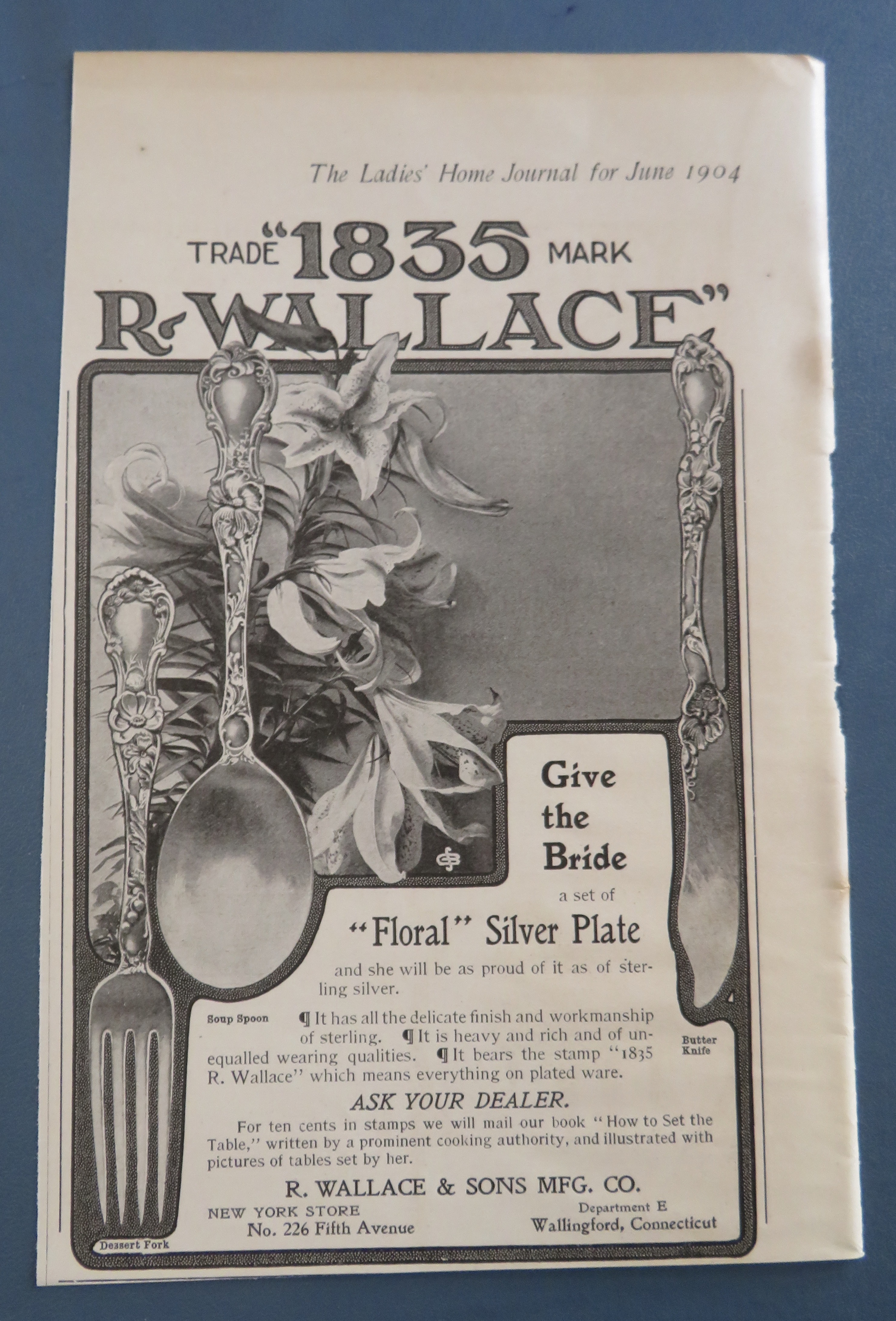 1904 1835 Wallace with Floral Silver Plate