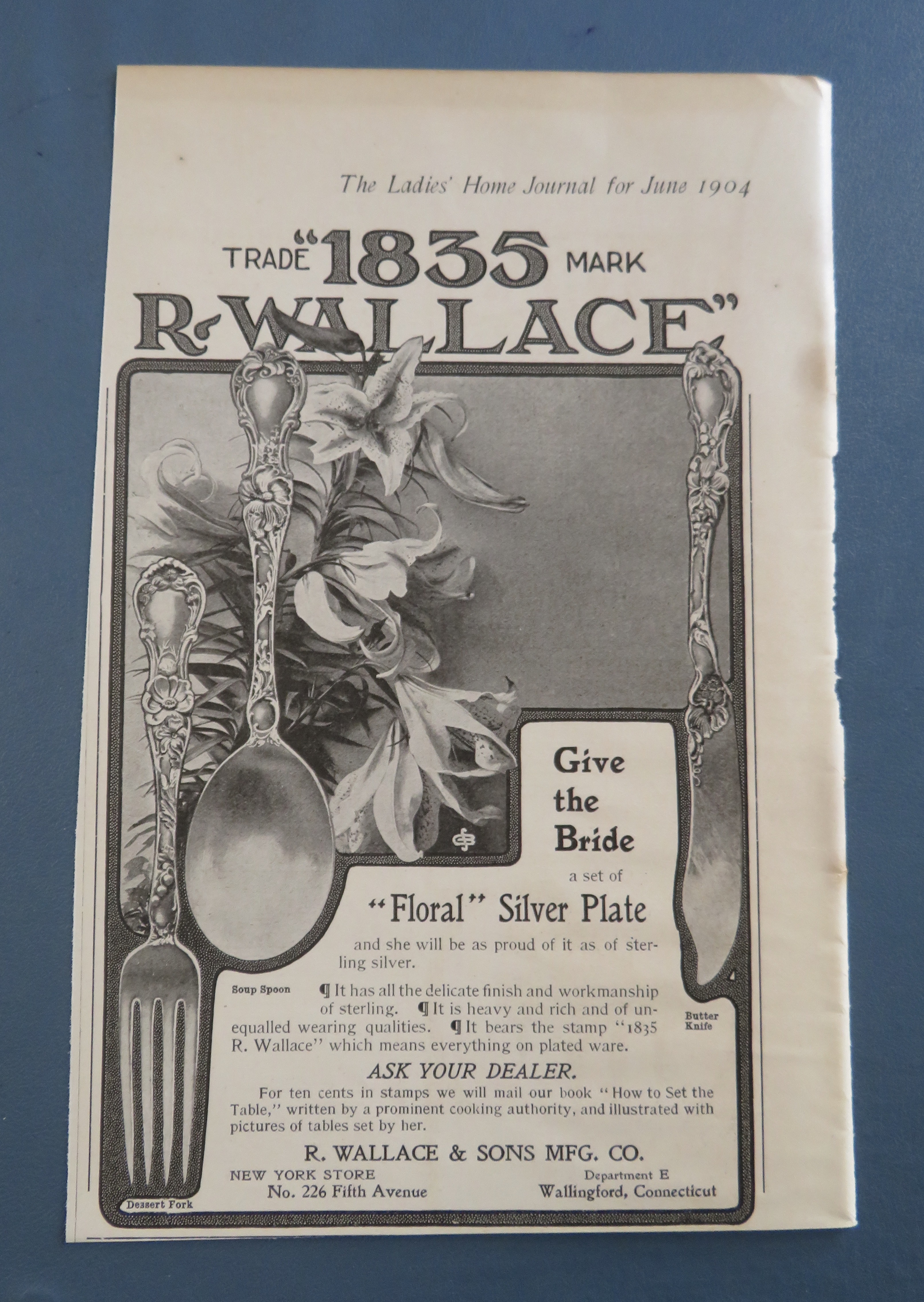 1904 1835 Wallace with Floral Silver Plate