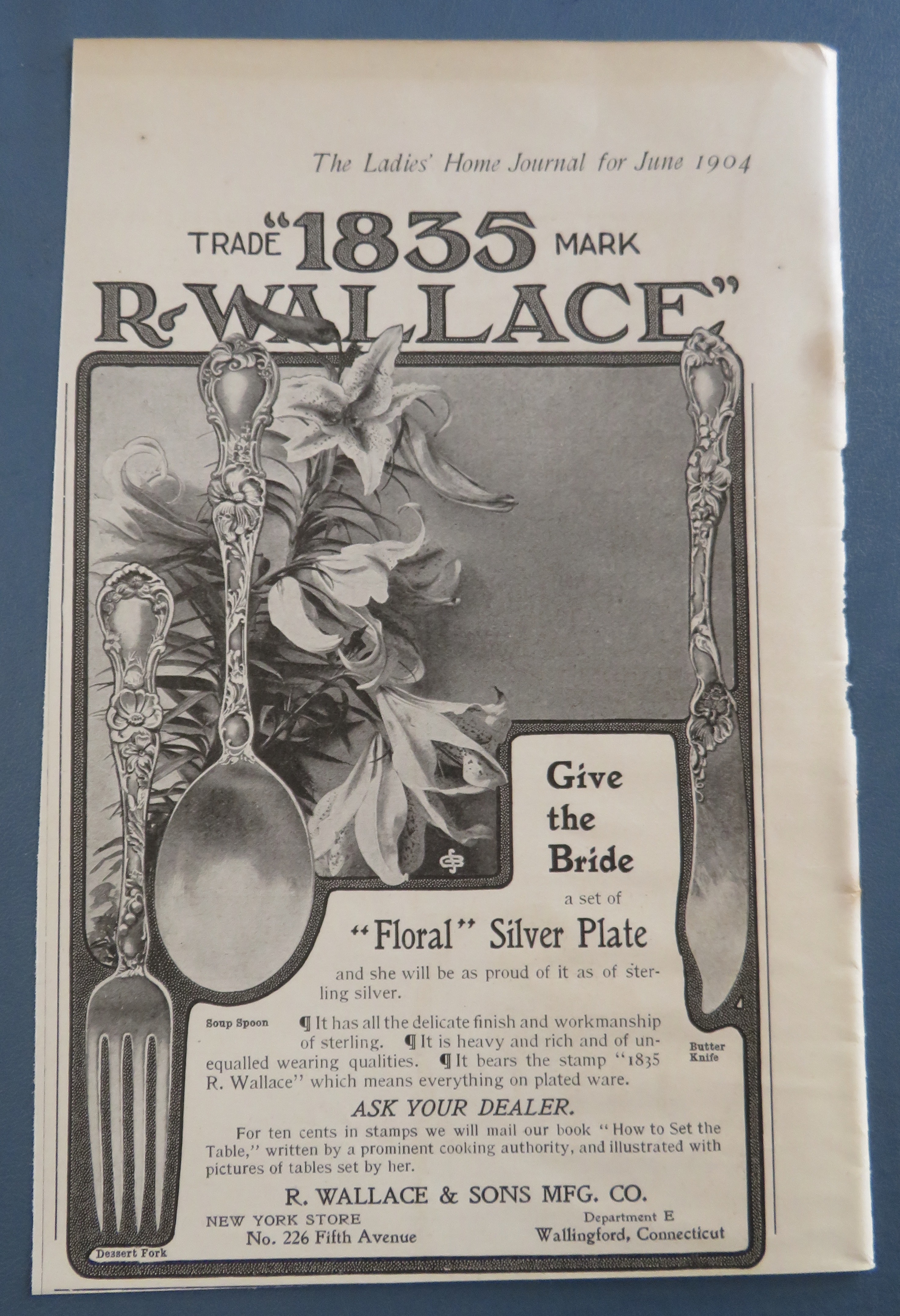 1904 1835 Wallace with Floral Silver Plate