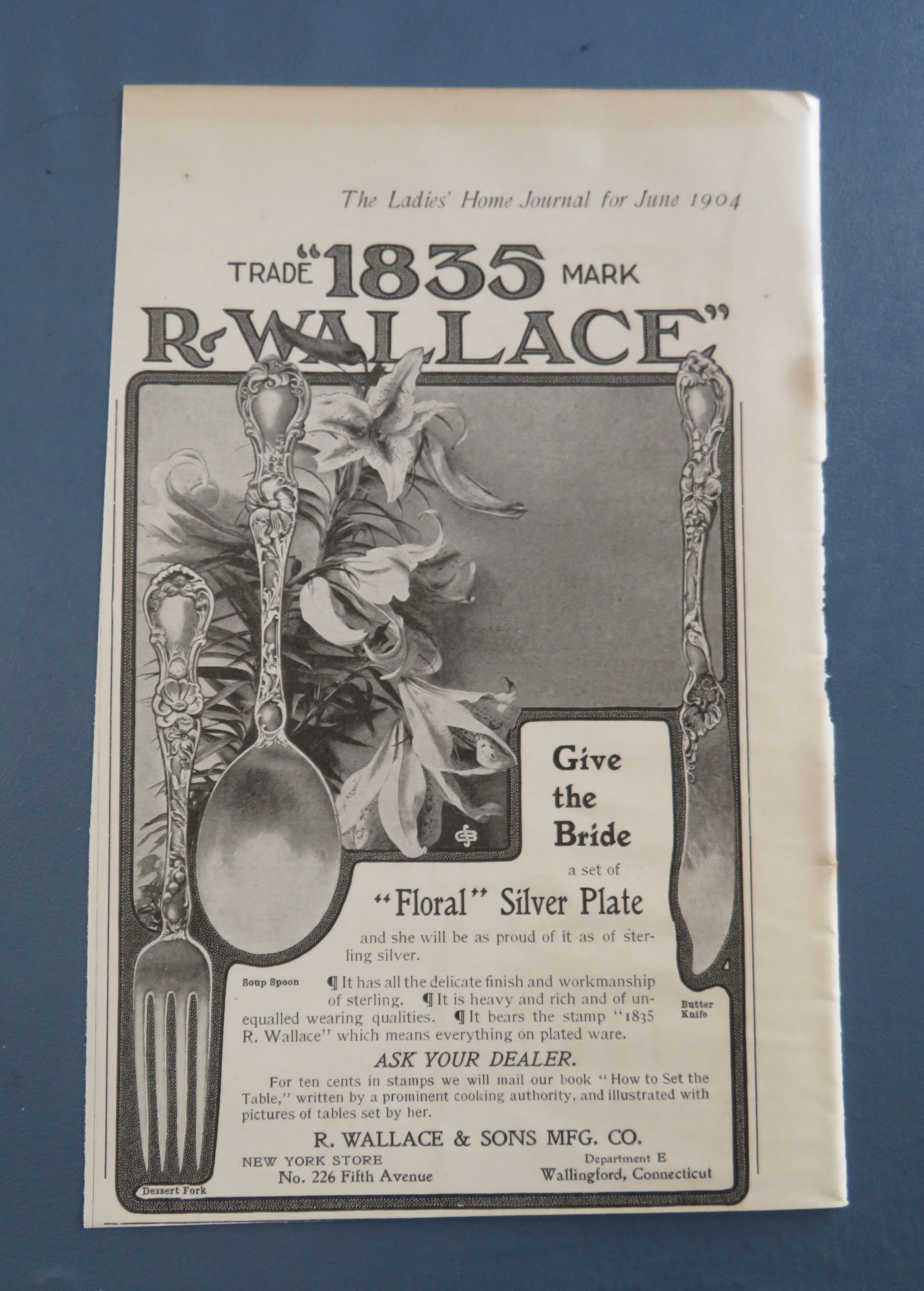 1904 1835 Wallace with Floral Silver Plate