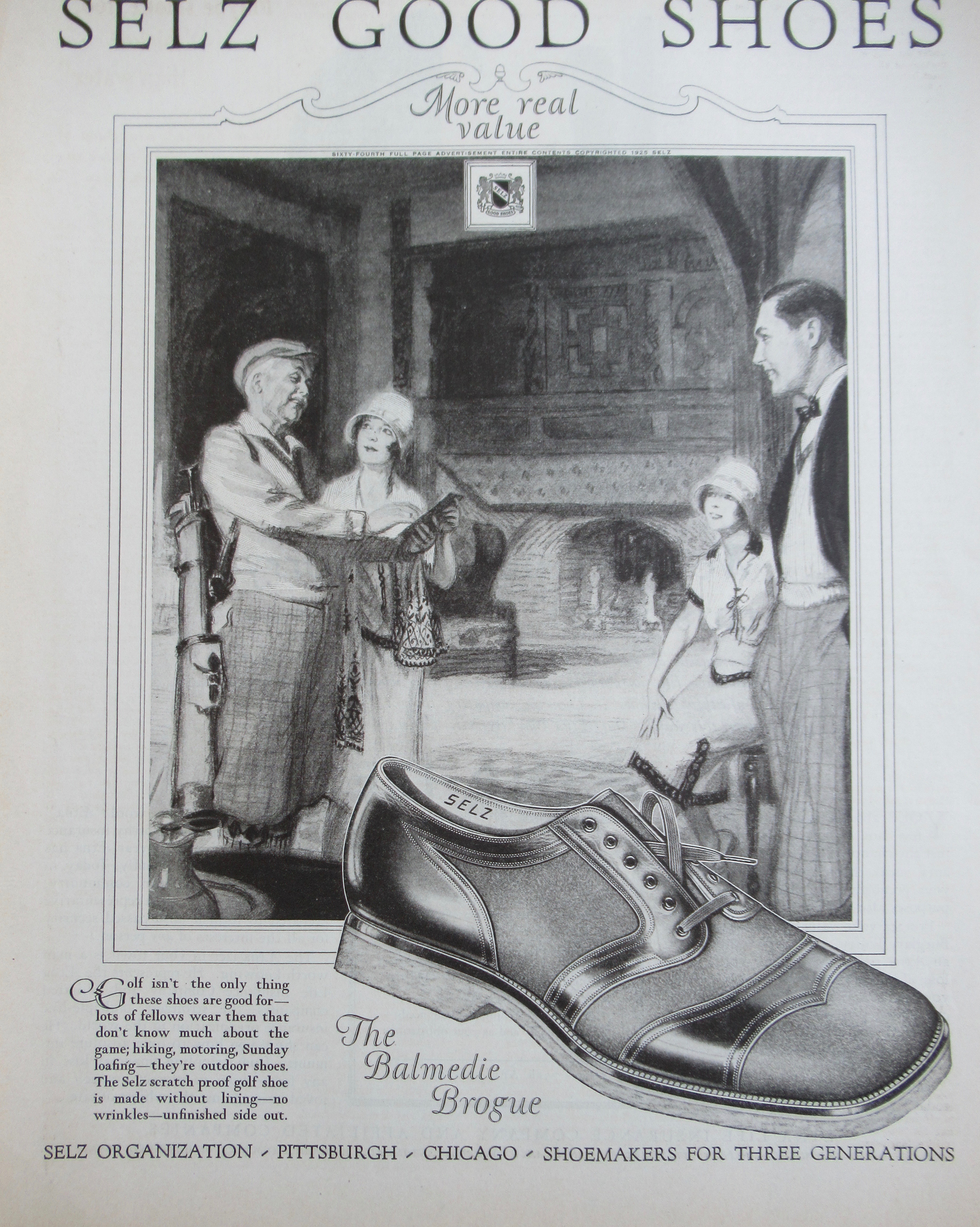 1925 Selz Good Shoes with the Balmedie Brogue