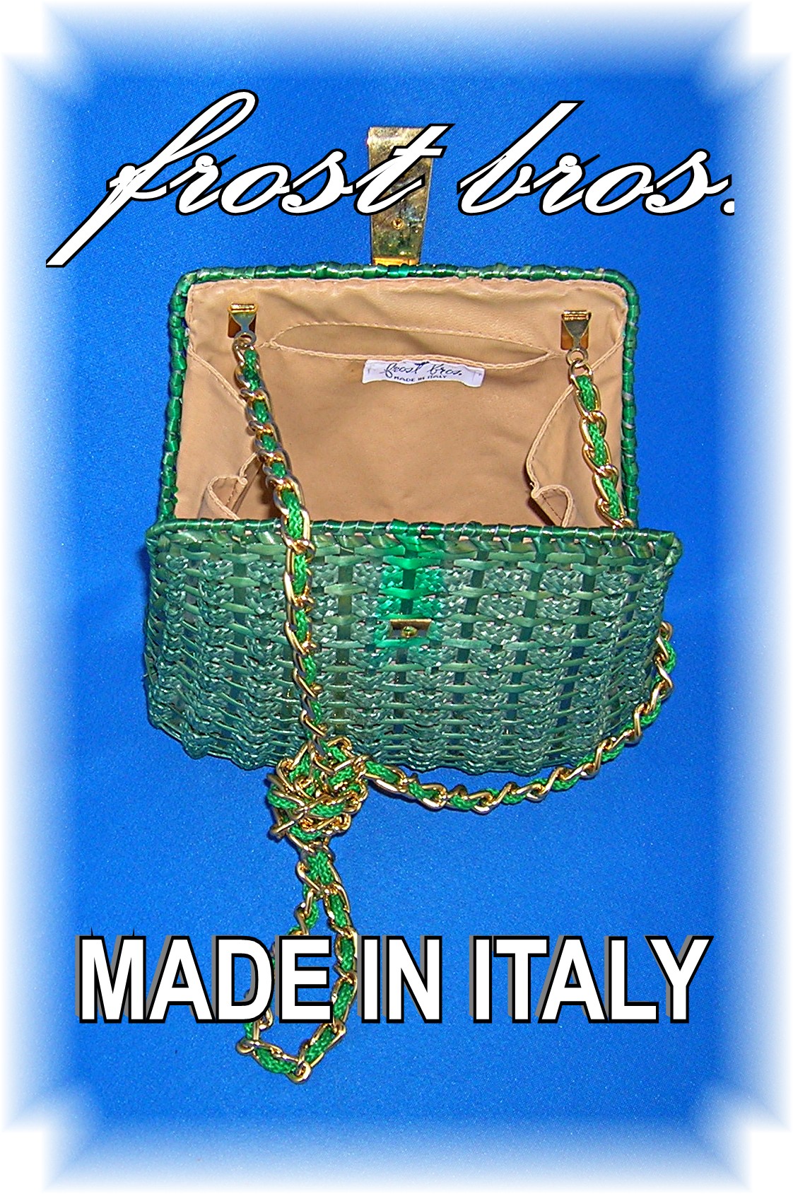 Lucite Top Frost Brothers Italy GreenPlastic Body Bag