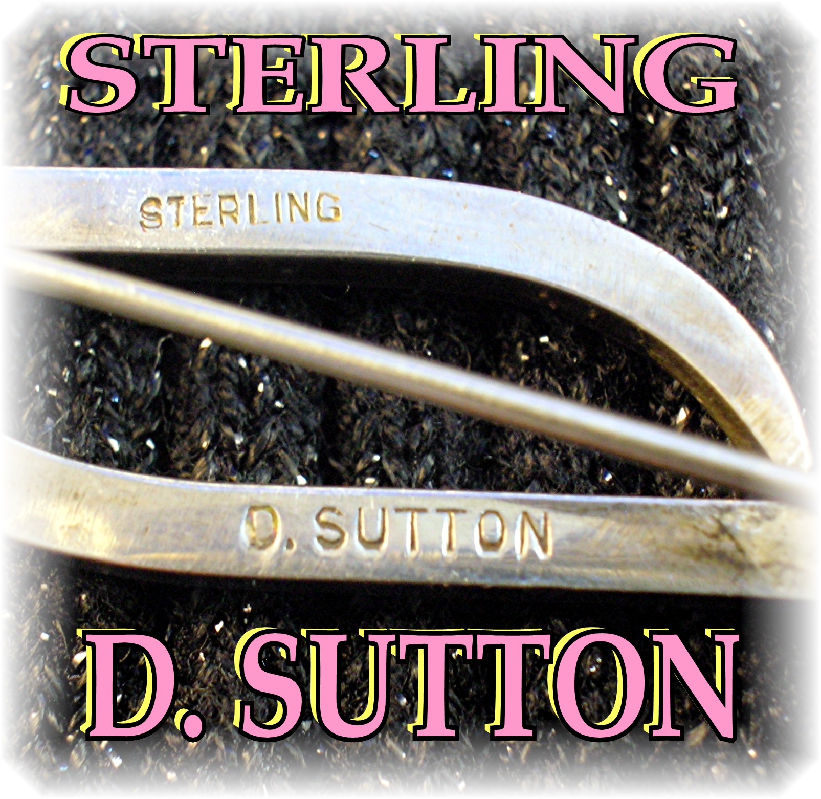 Sterling Silver Signed D SUTTON Brooch Pin