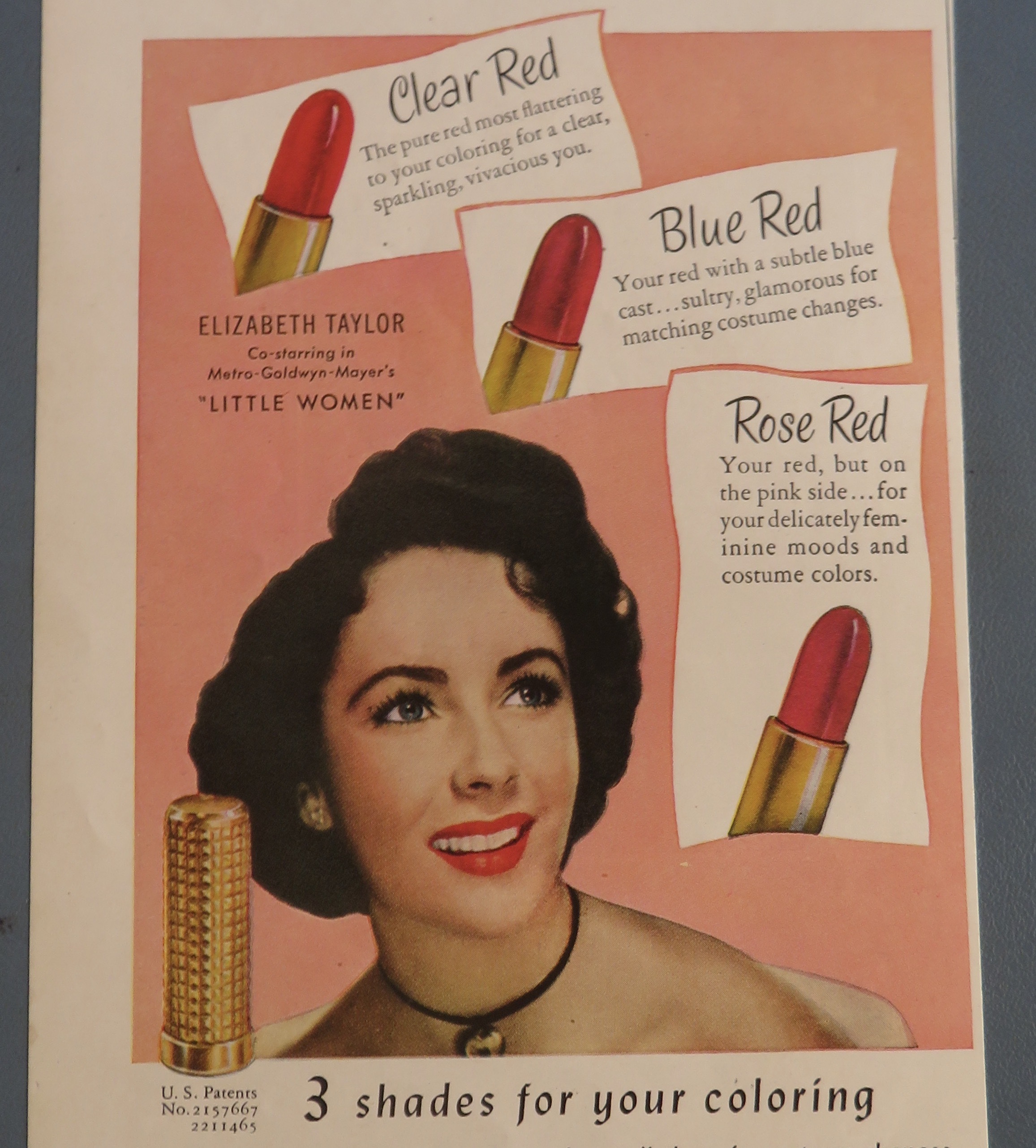 1949 Max Factor Lipstick with Elizabeth Taylor