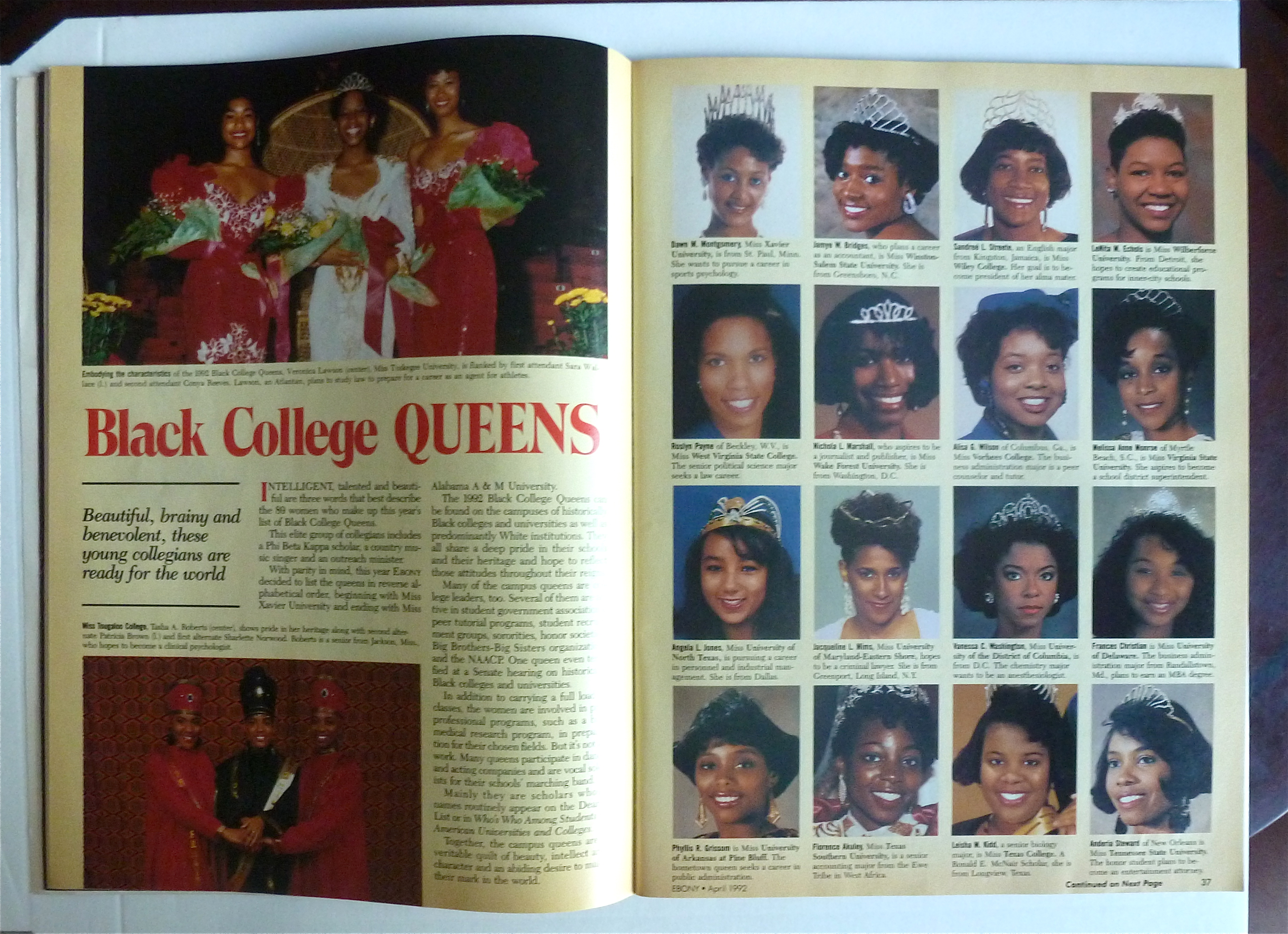 Ebony Magazine-April 1992-Magic & Cookie Johnson