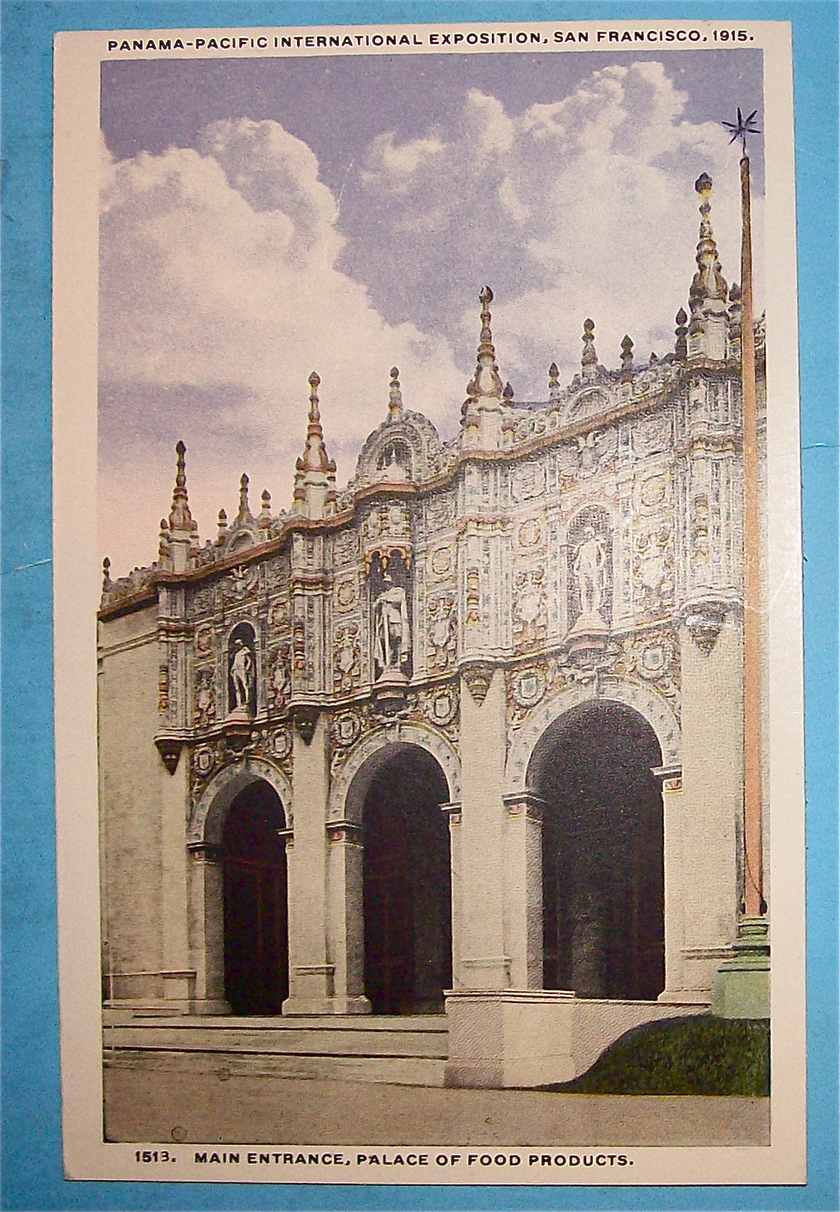 Main Entrance, Palace Of Food Products Postcard