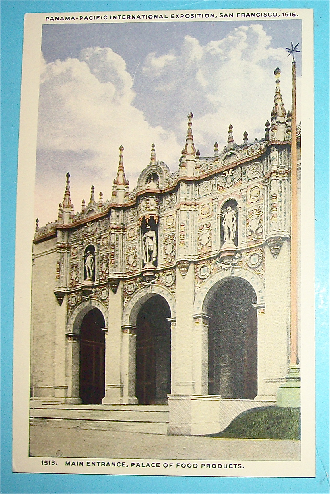 Main Entrance, Palace Of Food Products Postcard