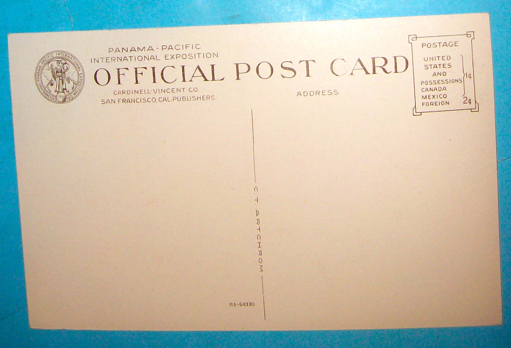 Main Entrance, Palace Of Food Products Postcard