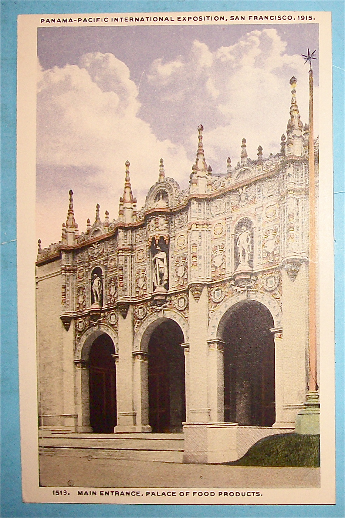 Main Entrance, Palace Of Food Products Postcard