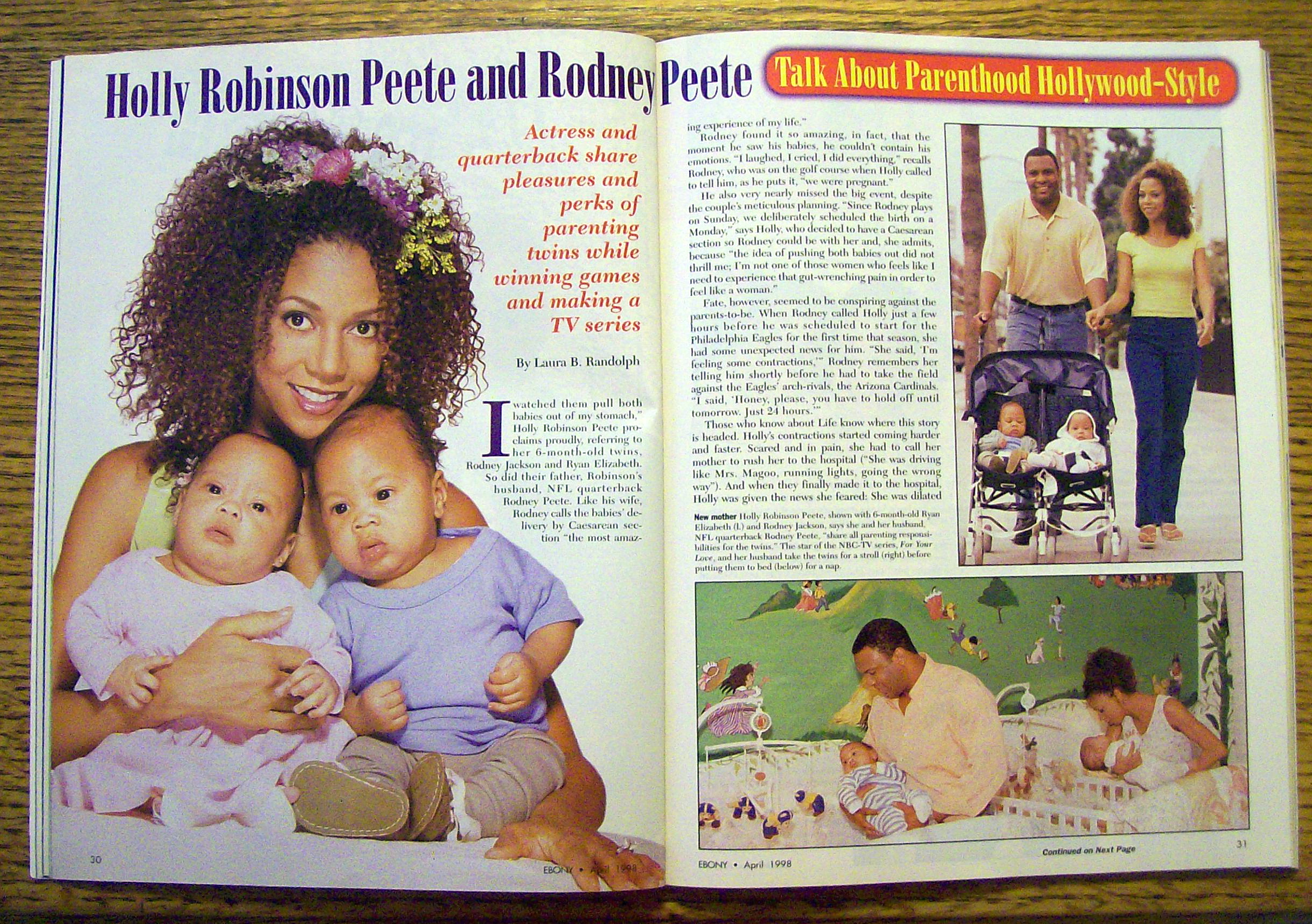 Ebony Magazine-April 1998-Holly Robinson