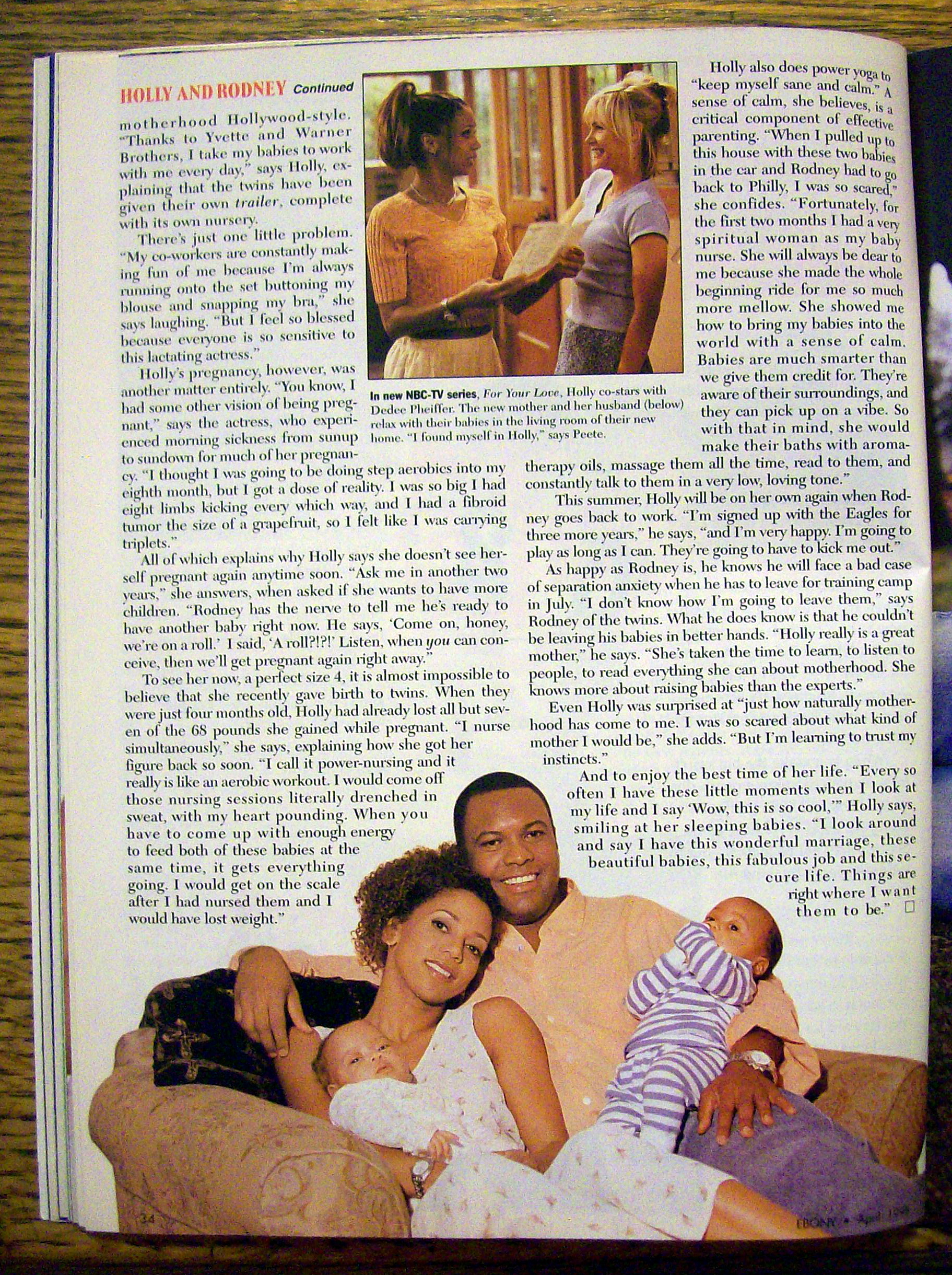 Ebony Magazine-April 1998-Holly Robinson