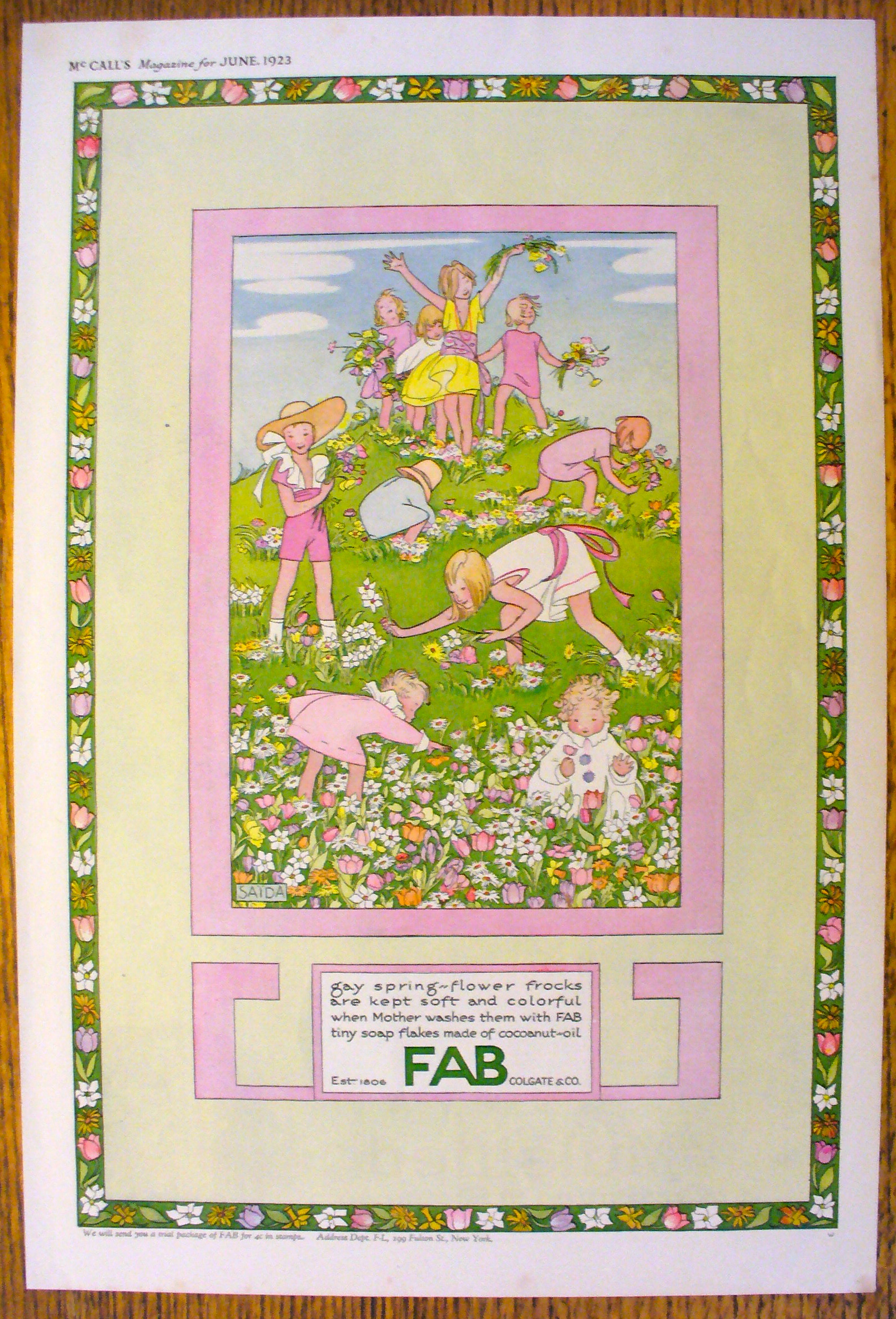 1923 Fab with Children Playing By Saida
