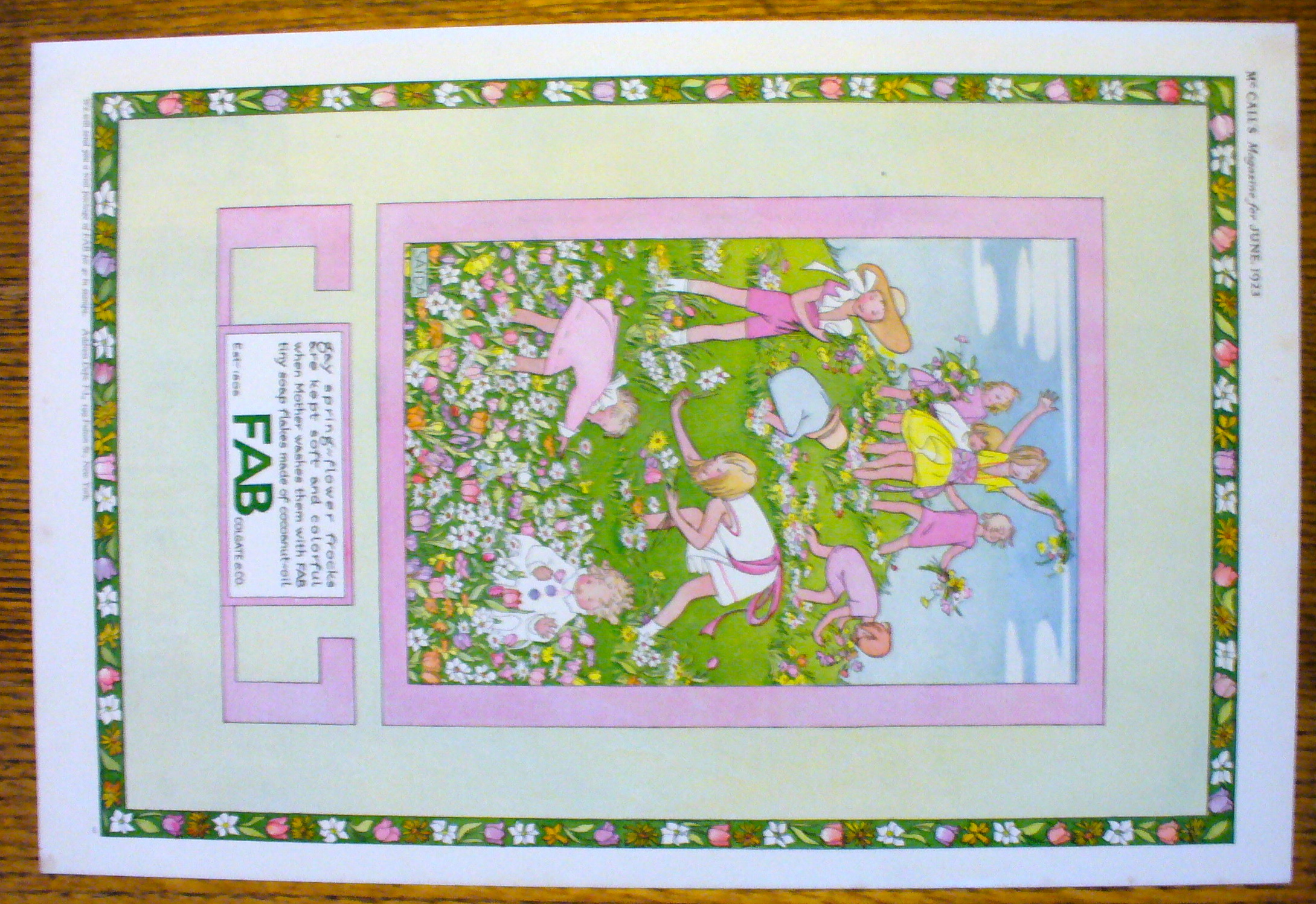1923 Fab with Children Playing By Saida