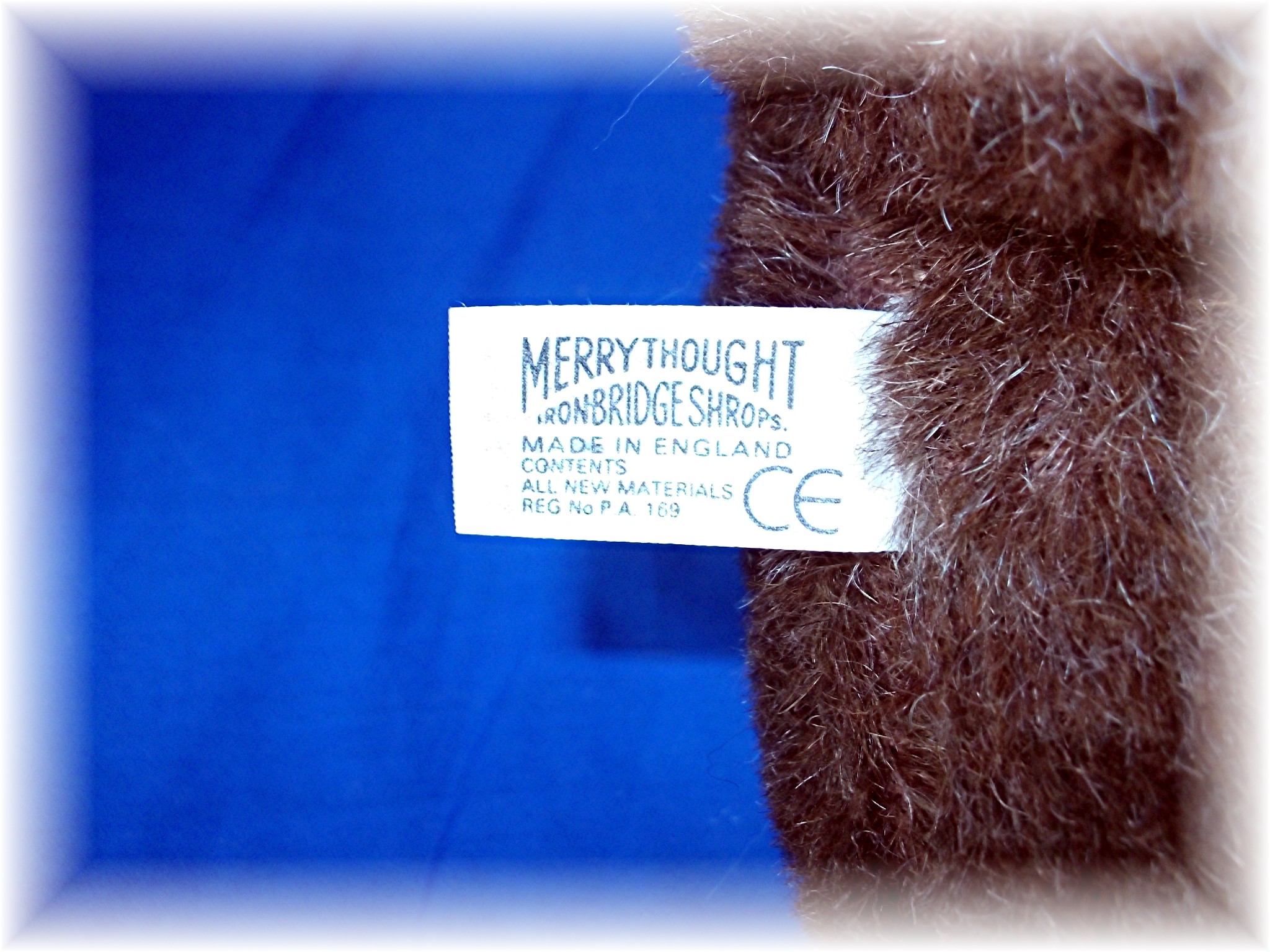 Merrythoughts Mohair jointed with growler and tags