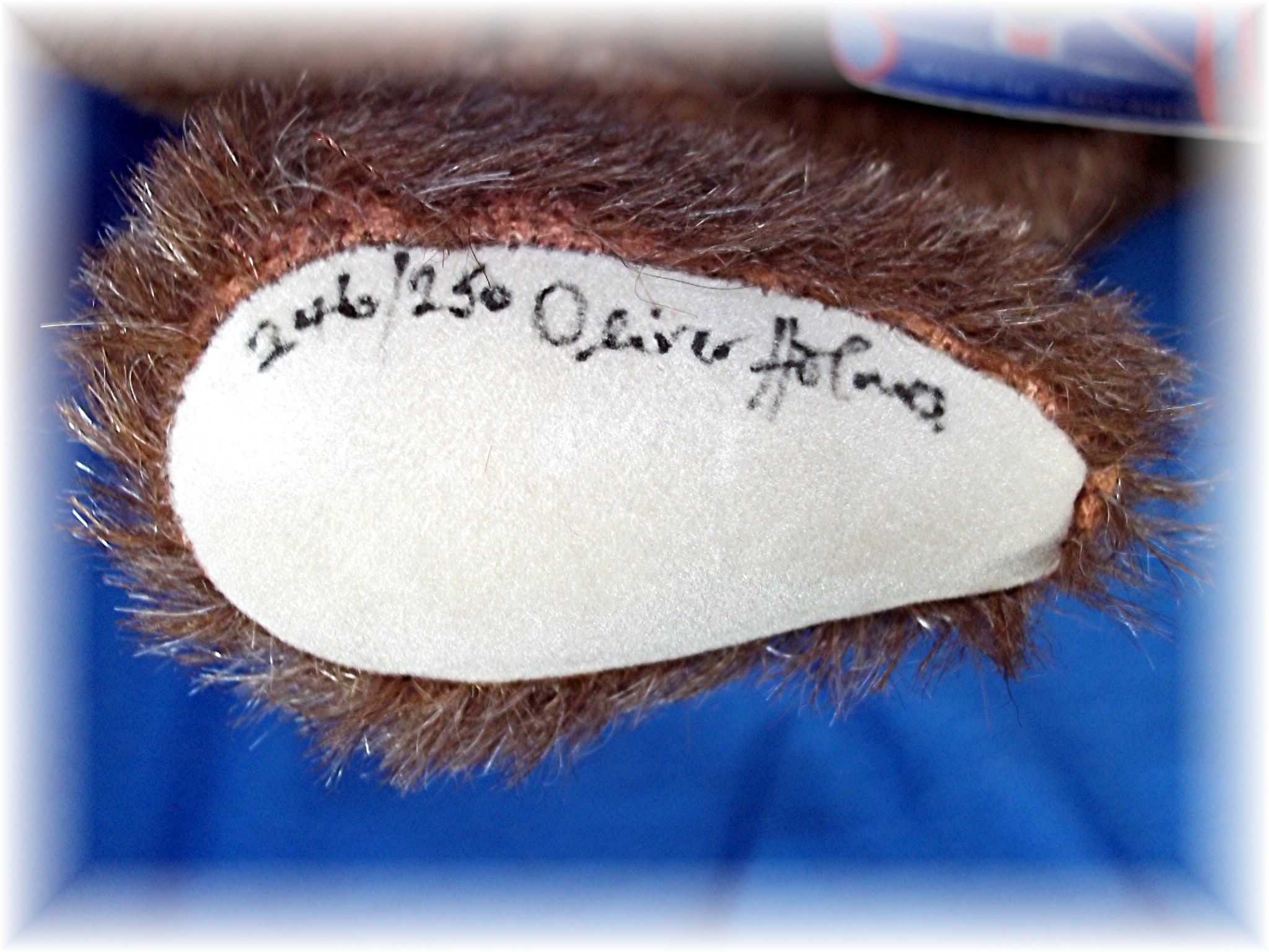 Merrythoughts Mohair jointed with growler and tags