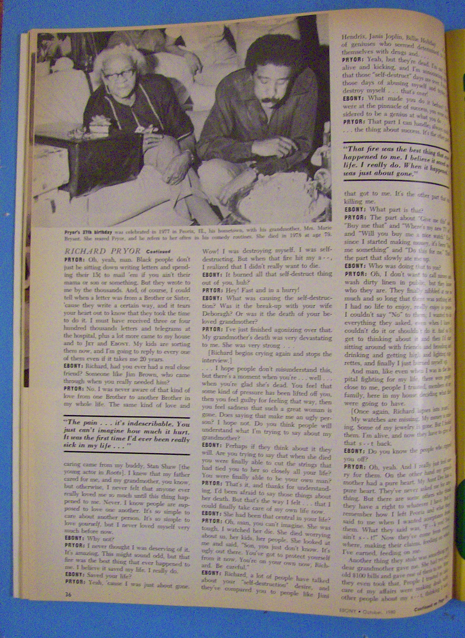 Ebony Magazine-October 1980-Richard Pryor