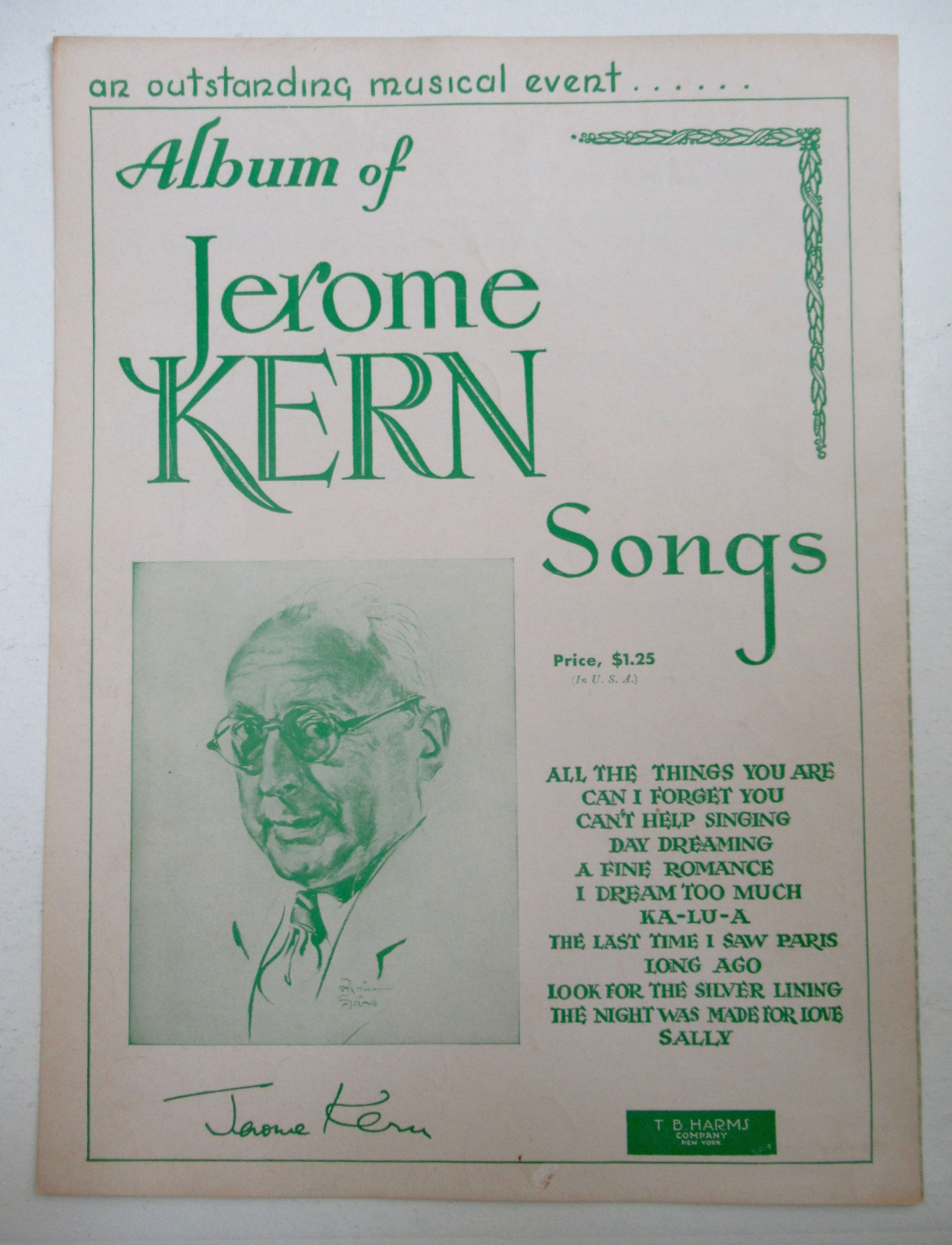 1934 Isle Of Capri Sheet Music (Gaylords Cover)