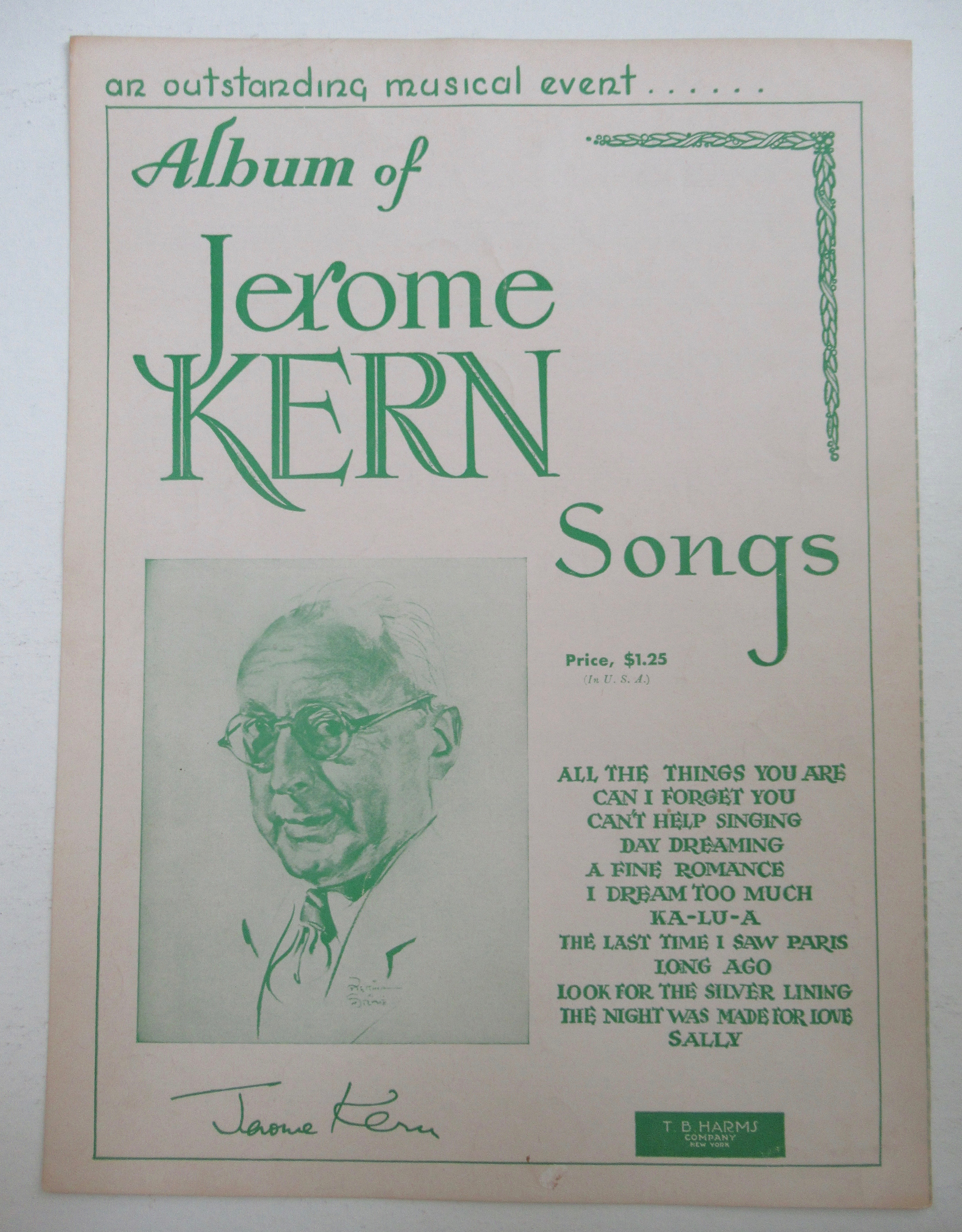1934 Isle Of Capri Sheet Music (Gaylords Cover)