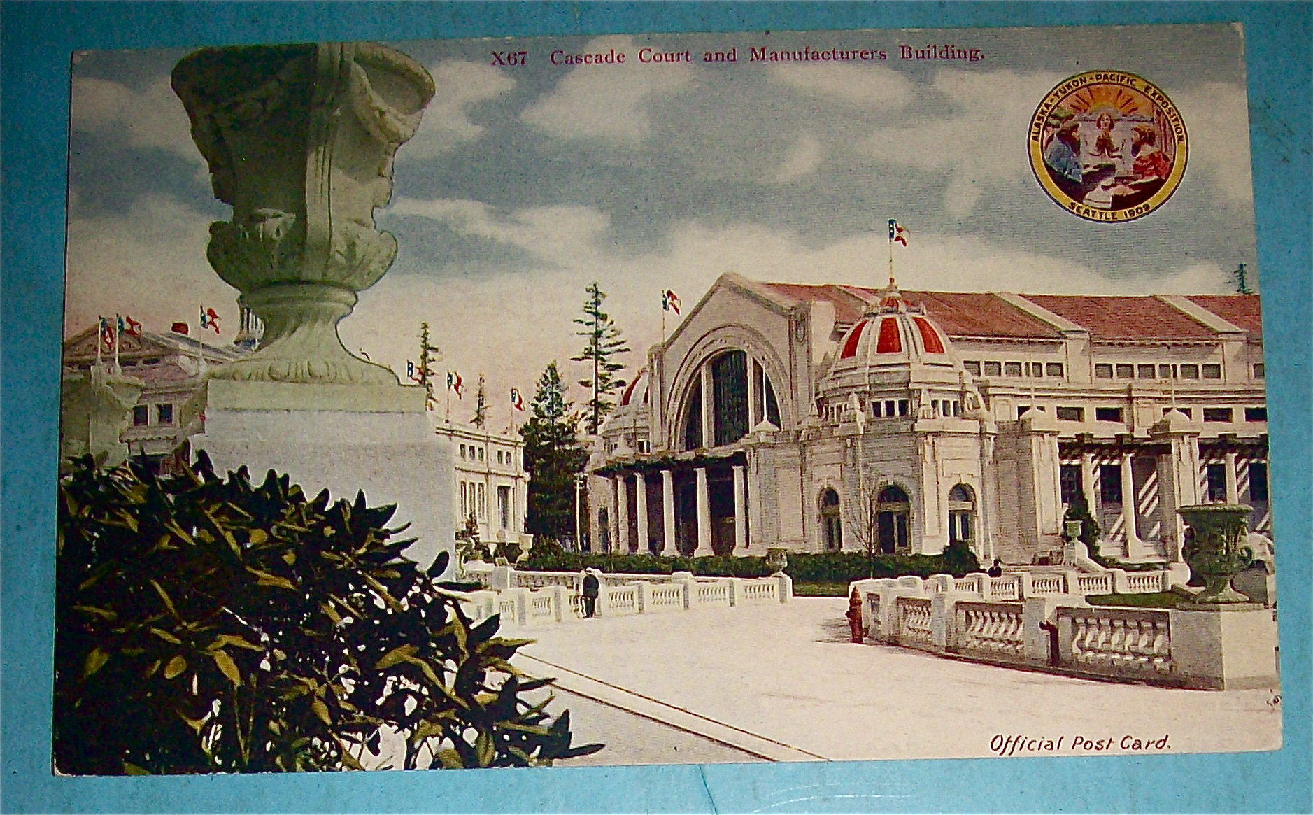 Cascade Court And Manufacturers Building Postcard