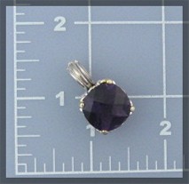 Sterling Silver AMETHYST Enhancer Pendant
