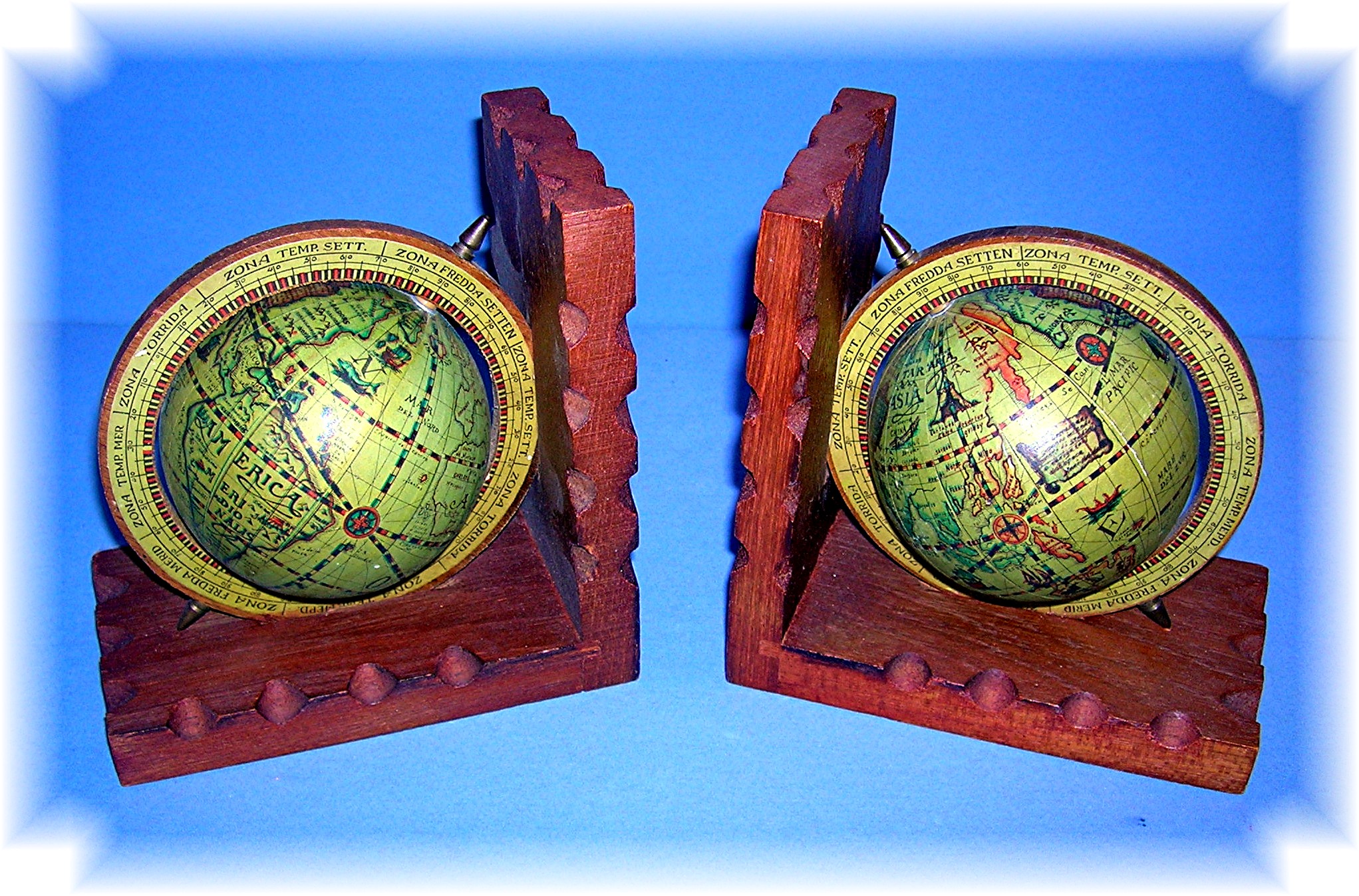 Tabletop Globe and Bookends