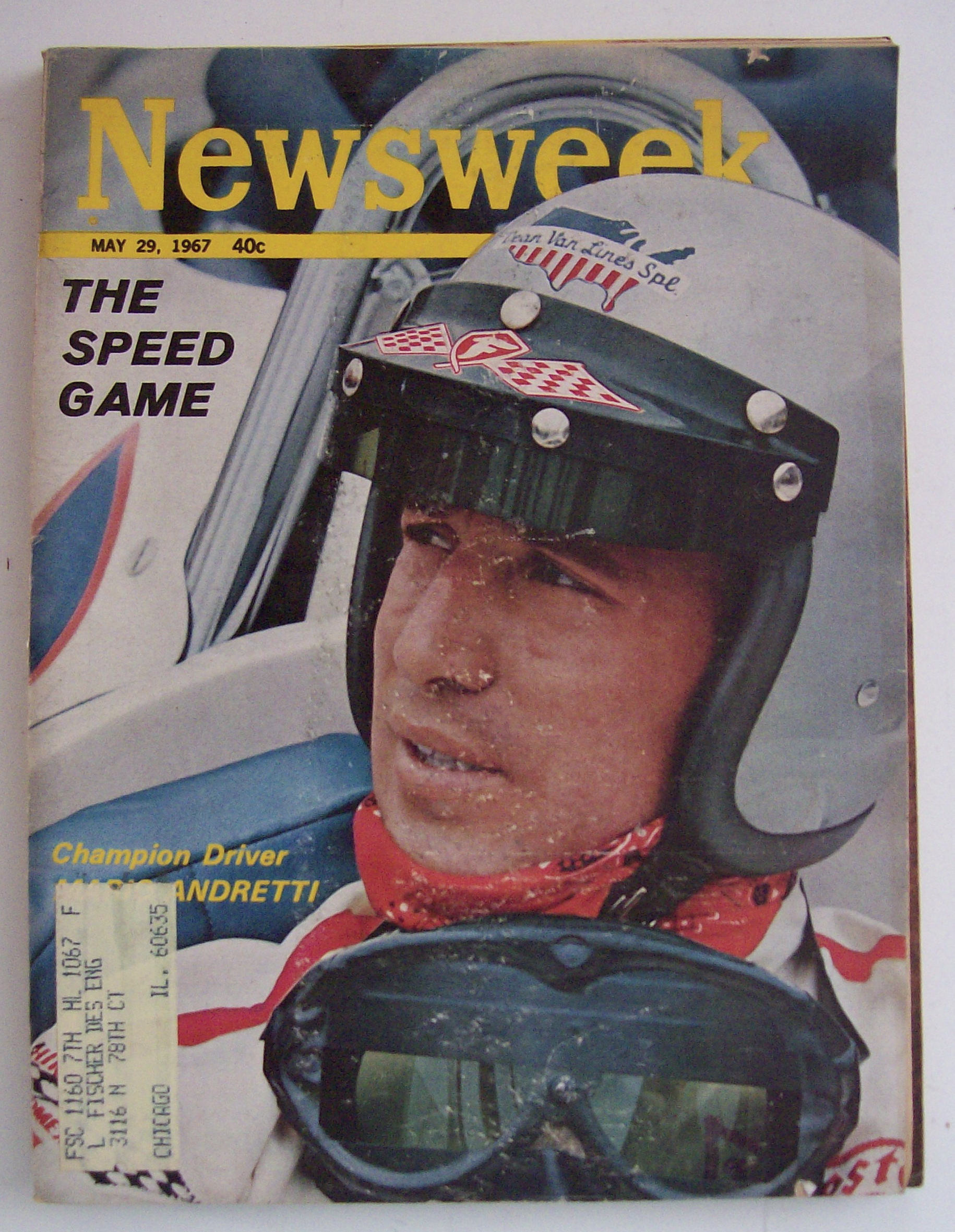 Newsweek Magazine May 29, 1967 Mario Andretti