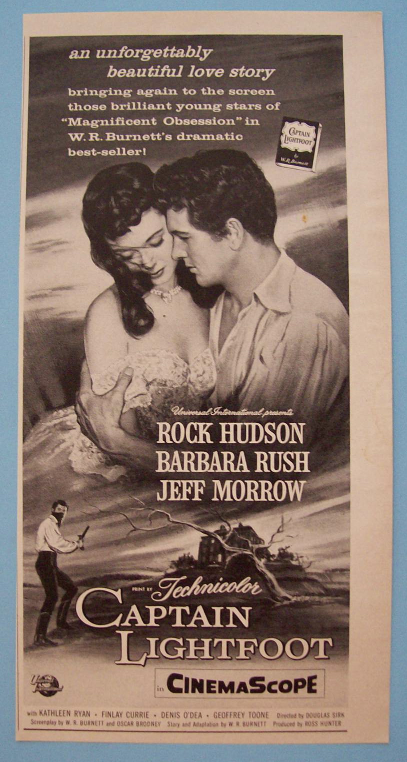 Vintage Ad: 1955 Captain Lightfoot w/ Rock Hudson
