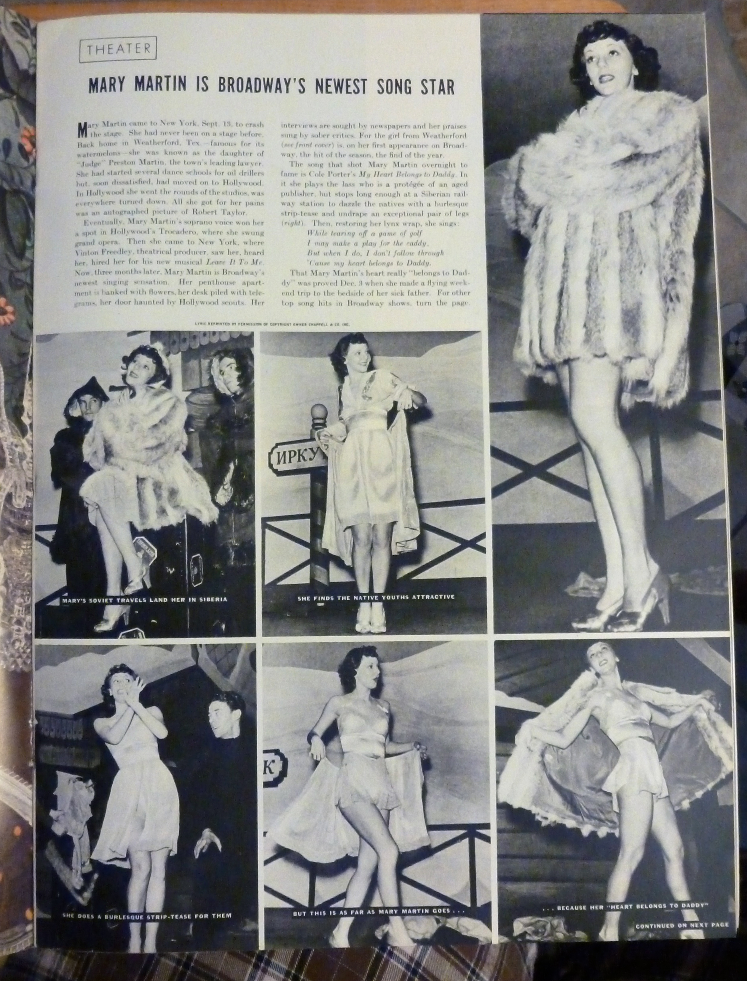 Life Magazine-December 19, 1938-Mary Martin