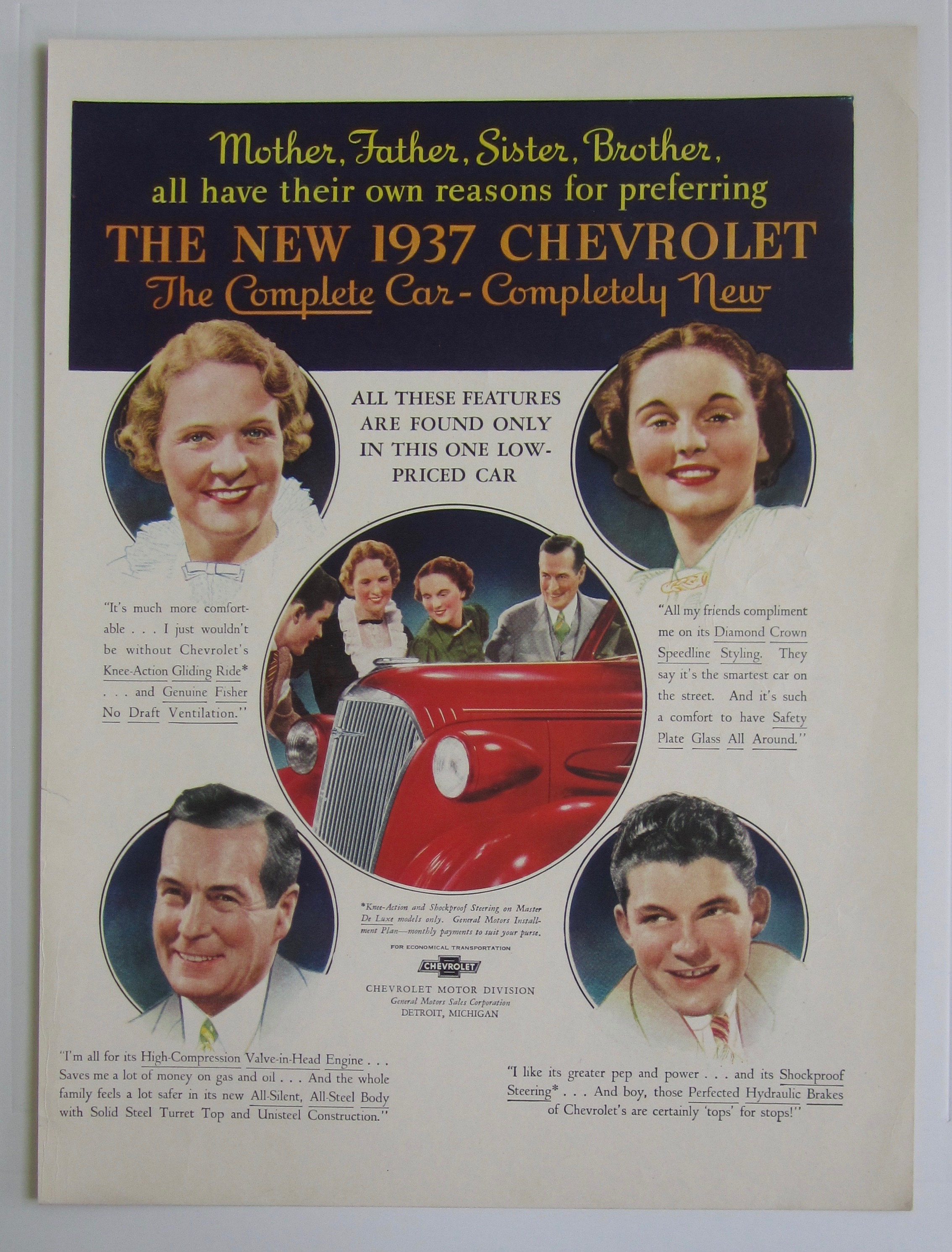 1937 Chevrolet with 4 Different People